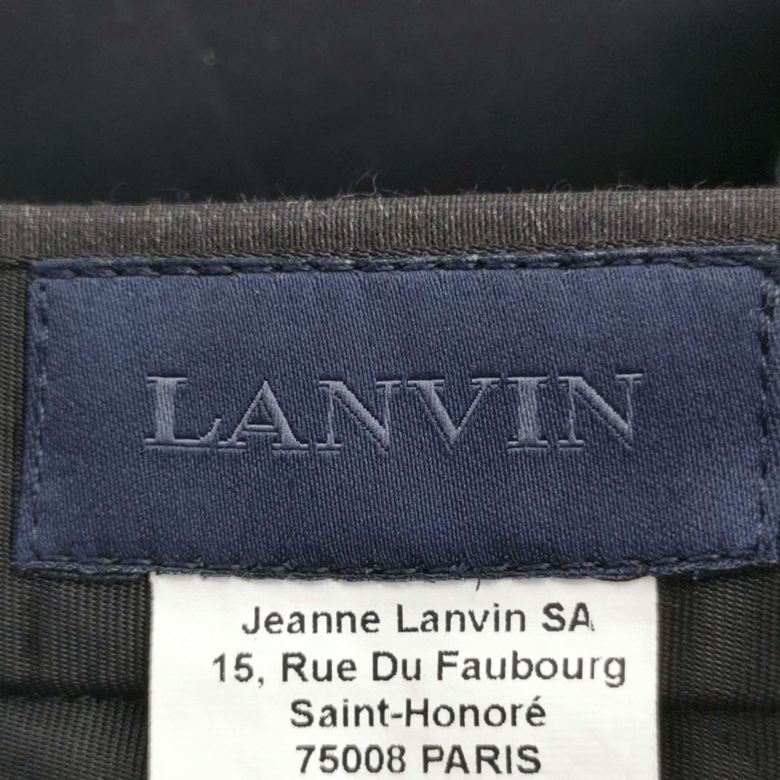 Lanvin Lanvin Anthracite Wool Blend Zip Hem Trousers 46 Size US 30 / EU 46 - 5 Thumbnail