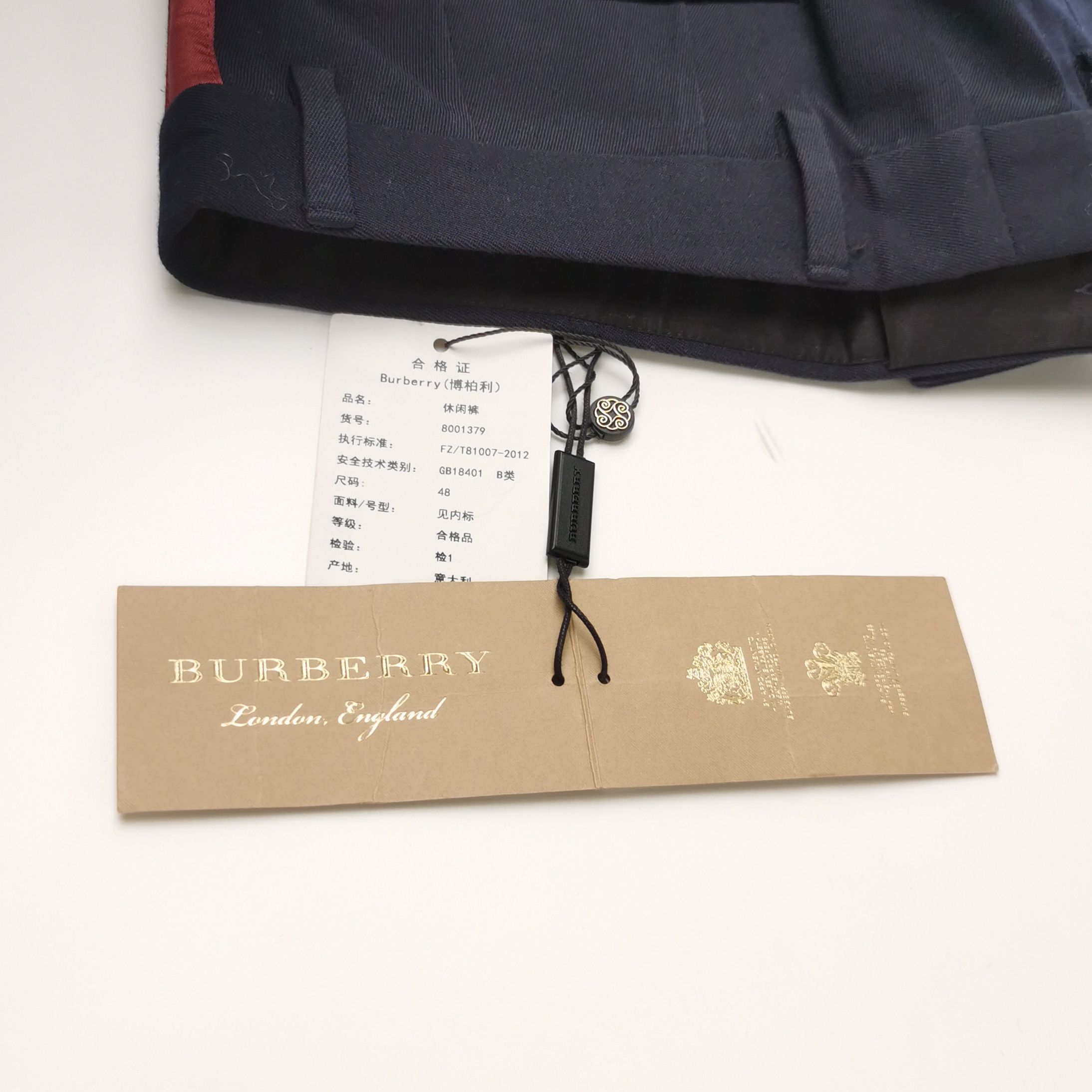 Burberry Burberry Contrast Stripe Wool Cotton Pants 48 Size US 32 / EU 48 - 6 Thumbnail