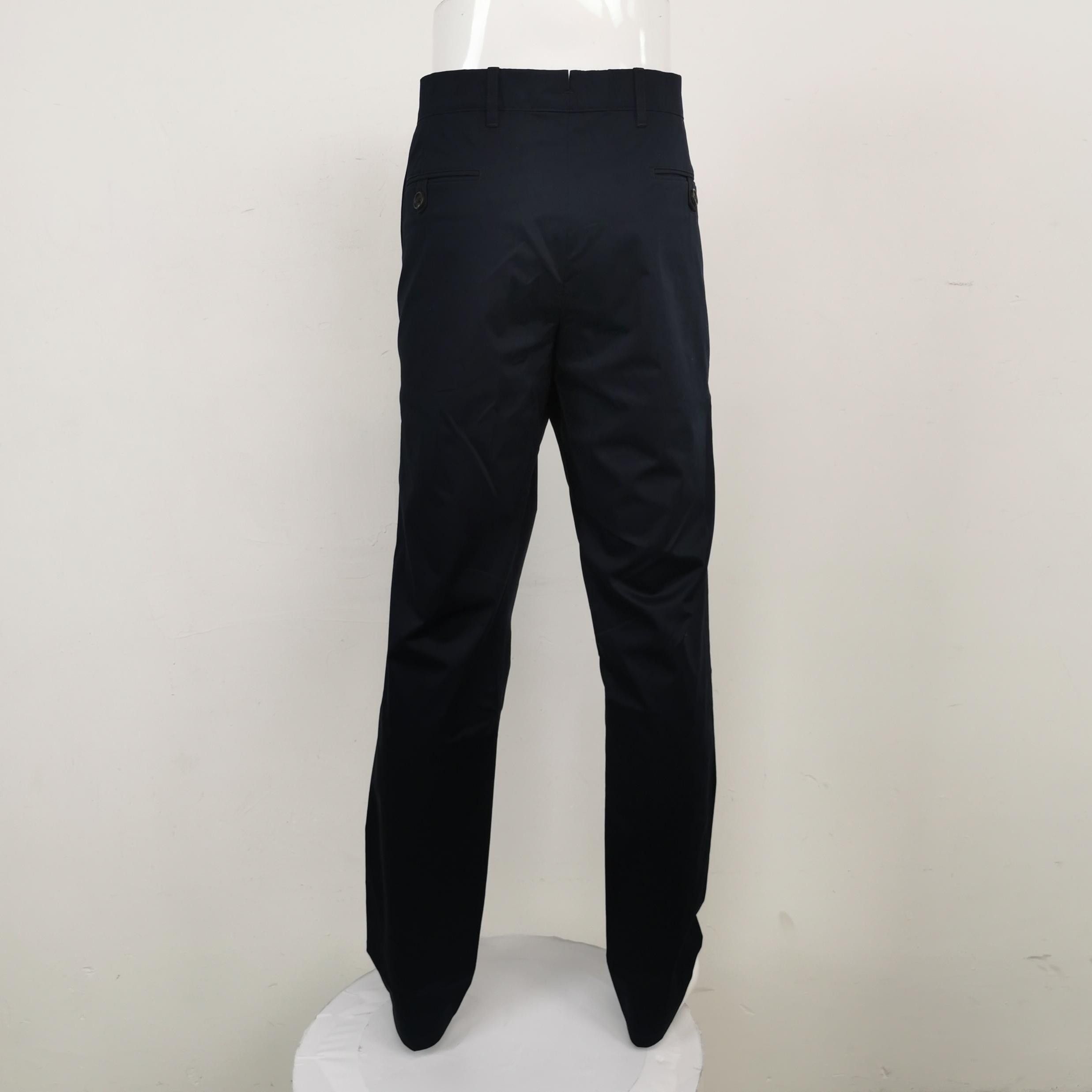 Prada Prada Solid Cotton Blend Pants Size 38 Size US 38 / EU 54 - 3 Thumbnail