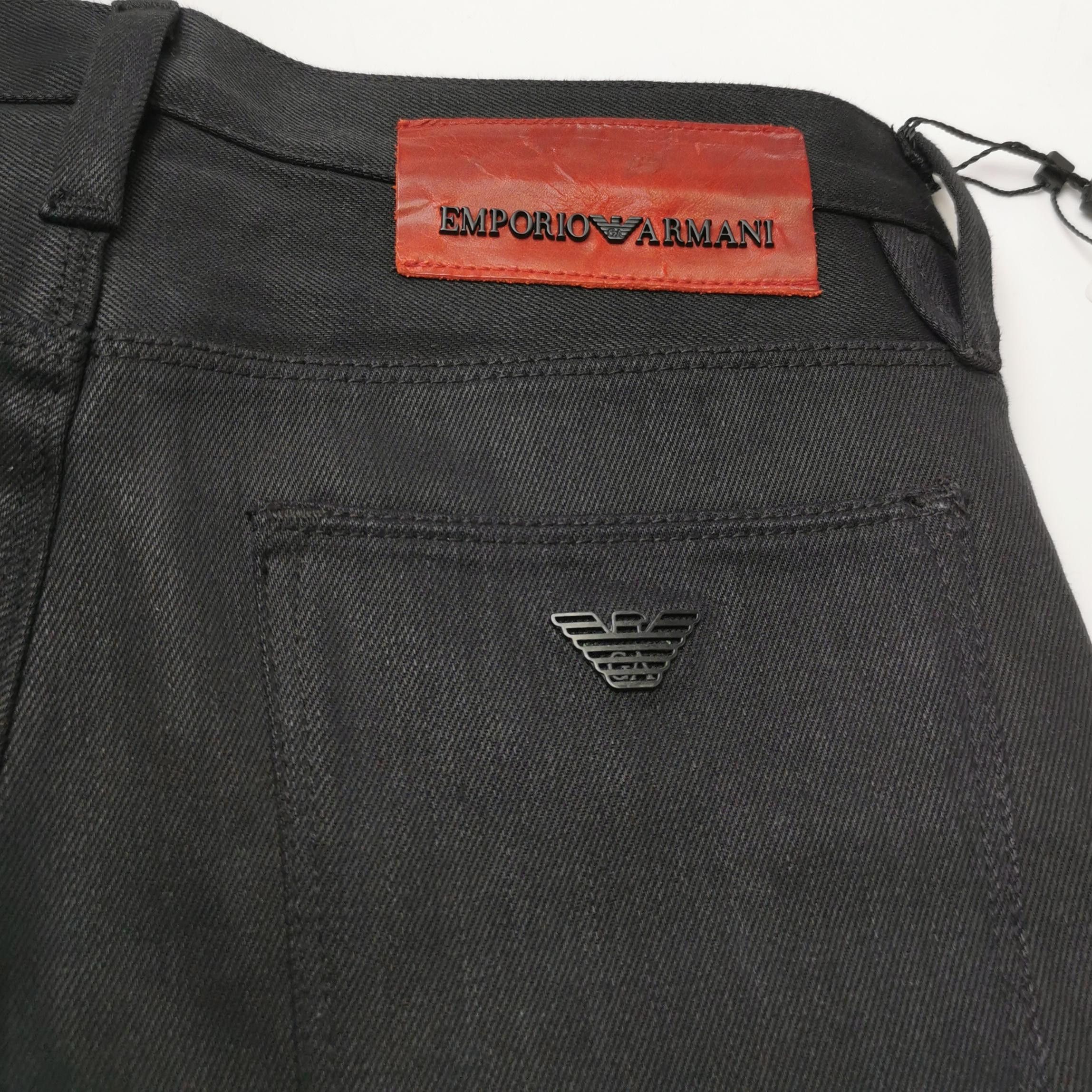 Emporio Armani Emporio Armani Logo Patch Slim Jeans US 29 Size US 29 - 4 Thumbnail