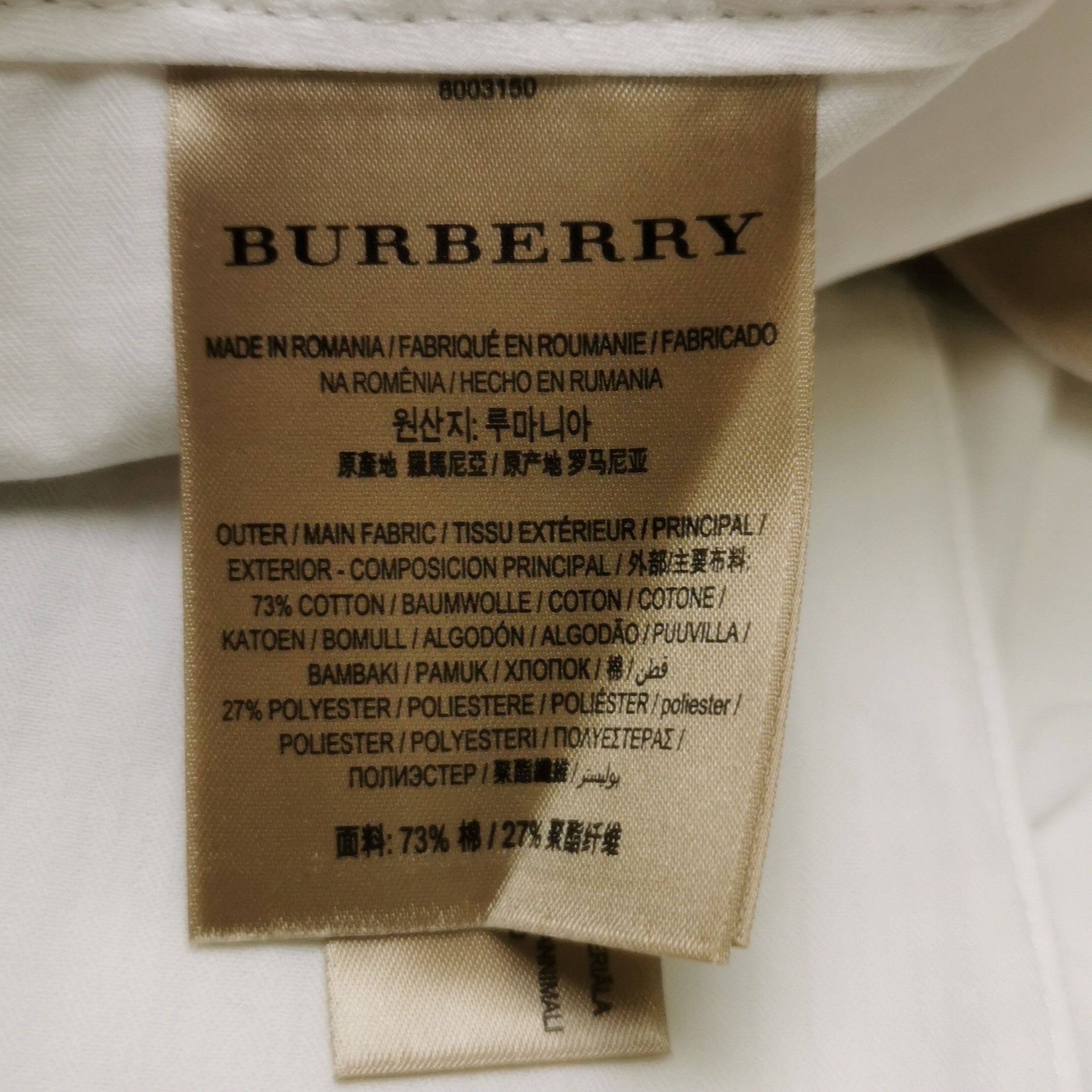 Burberry Burberry Beige Cotton Casual Pants 38 Size US 38 / EU 54 - 10 Thumbnail