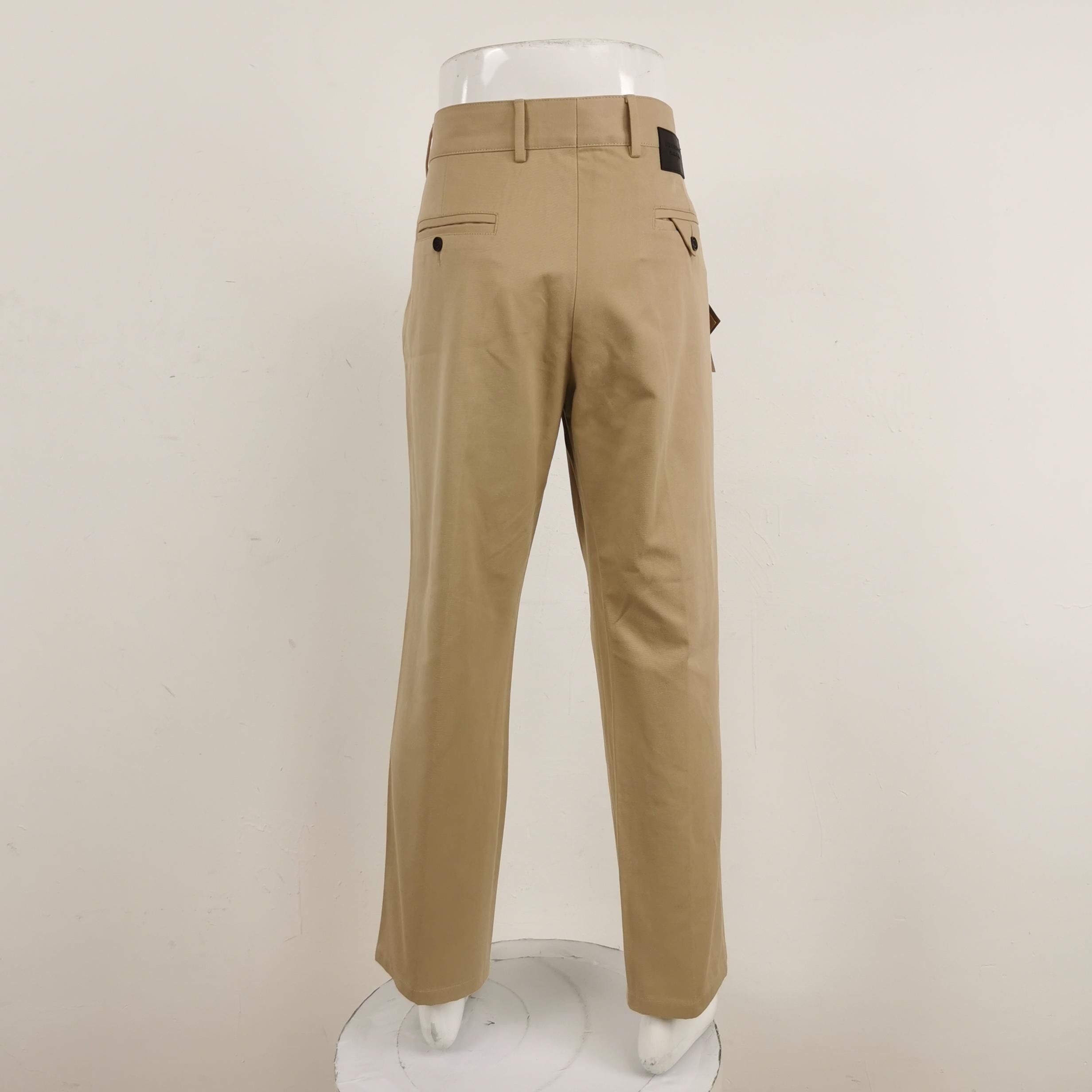 Burberry Burberry Beige Cotton Casual Pants 38 Size US 38 / EU 54 - 3 Thumbnail