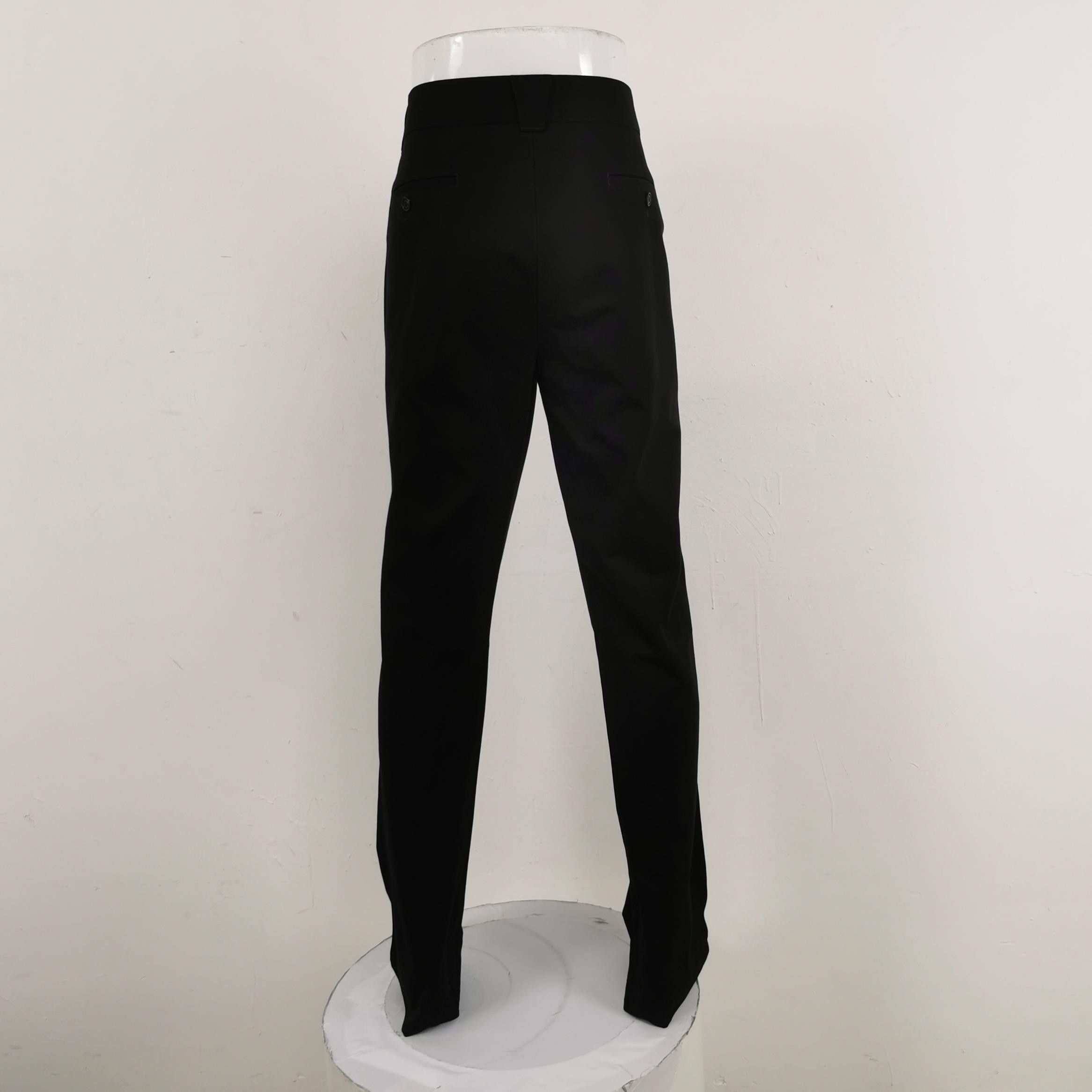 Burberry Burberry Solid Cotton Blend Trousers Size 40 Size US 40 / EU 56 - 3 Thumbnail