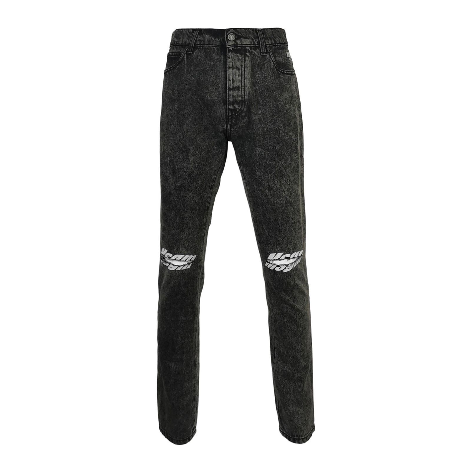 MSGM MSGM Distressed Logo Casual Pants Size 30 Size US 30 / EU 46 - 2 Thumbnail