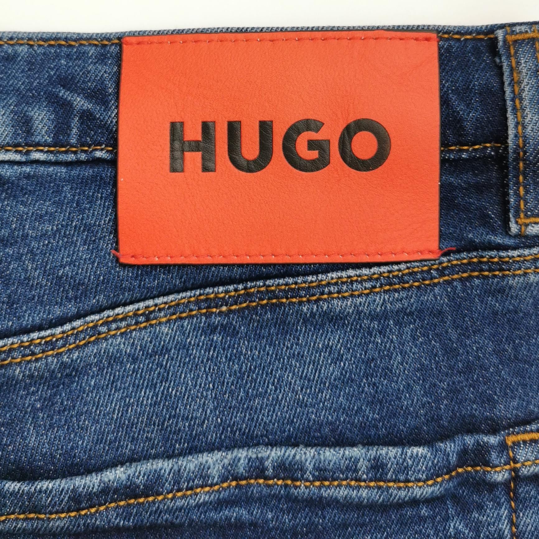 Hugo Boss HUGO Distressed Ripped Denim Jeans W34 L32 Size US 34 / EU 50 - 4 Thumbnail