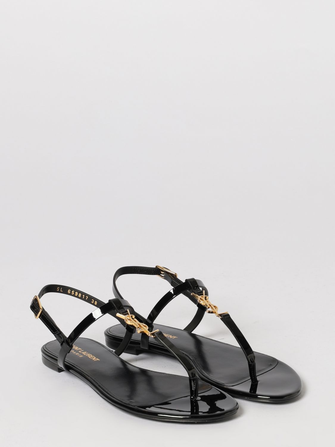Saint Laurent Paris Saint Laurent Heeled Sandal Woman Black Size US 10 / IT 40 - 2 Thumbnail