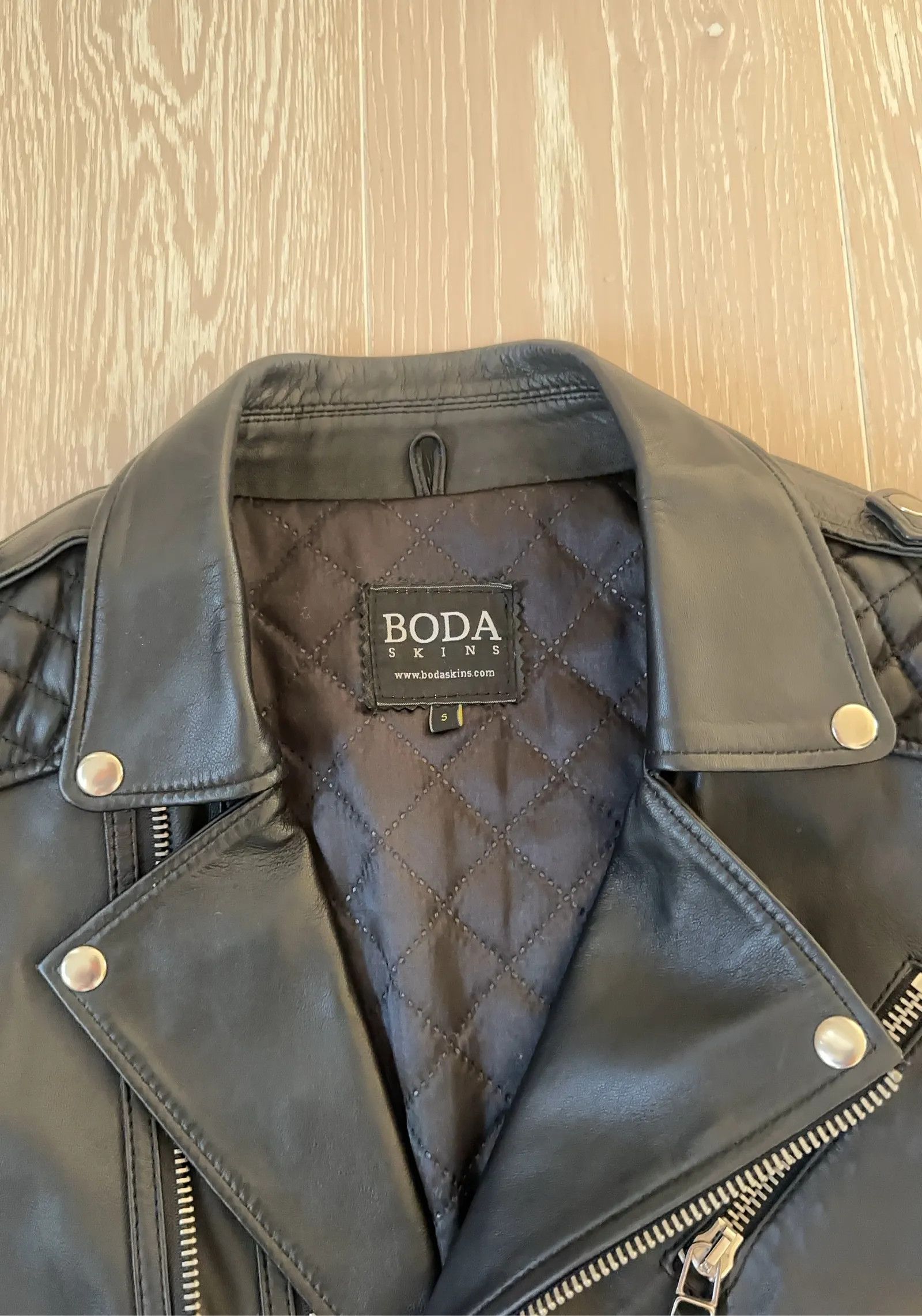 Boda Skins Bodaskins Bikerjacka Leather Jacket Size US S / EU 44-46 / 1 - 2 Thumbnail