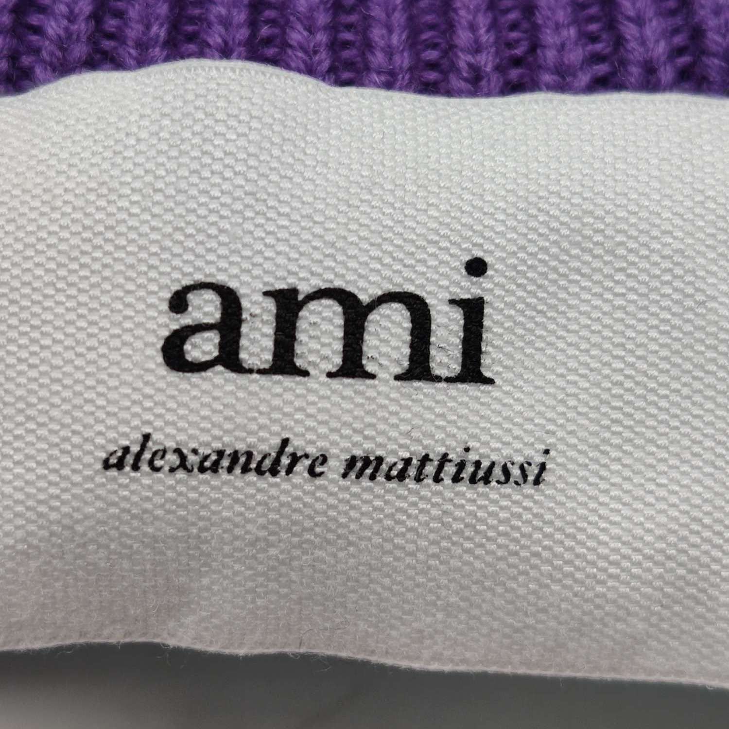 AMI AMI Purple Heart Logo Wool Cardigan Size S Size US S / EU 44-46 / 1 - 6 Thumbnail