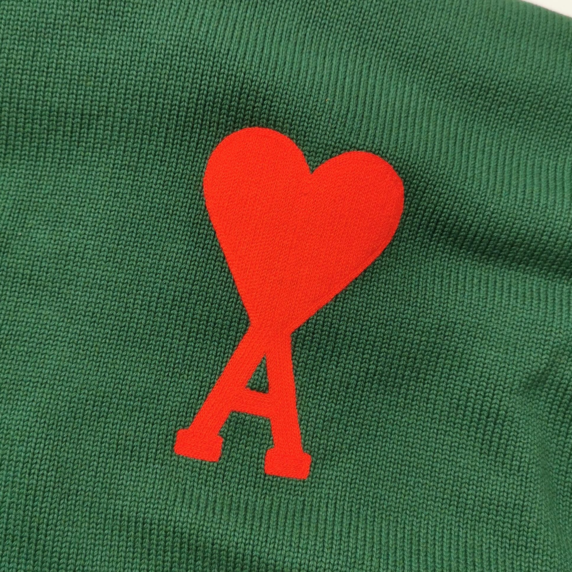 AMI AMI Green Ami de Coeur Cotton Wool Sweater S Size US S / EU 44-46 / 1 - 4 Thumbnail