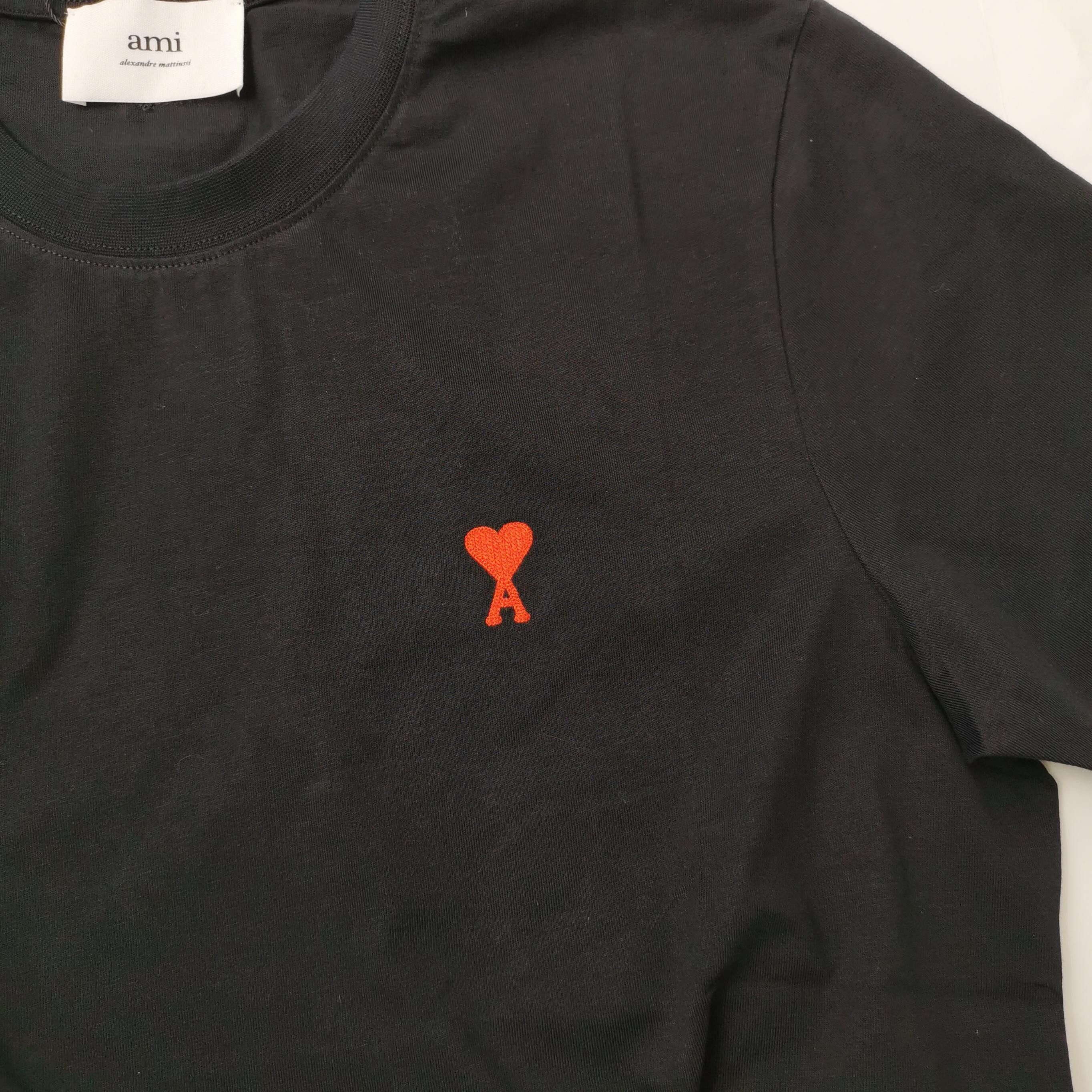 AMI AMI Red Heart Logo T-Shirt Size M Size US M / EU 48-50 / 2 - 5 Thumbnail