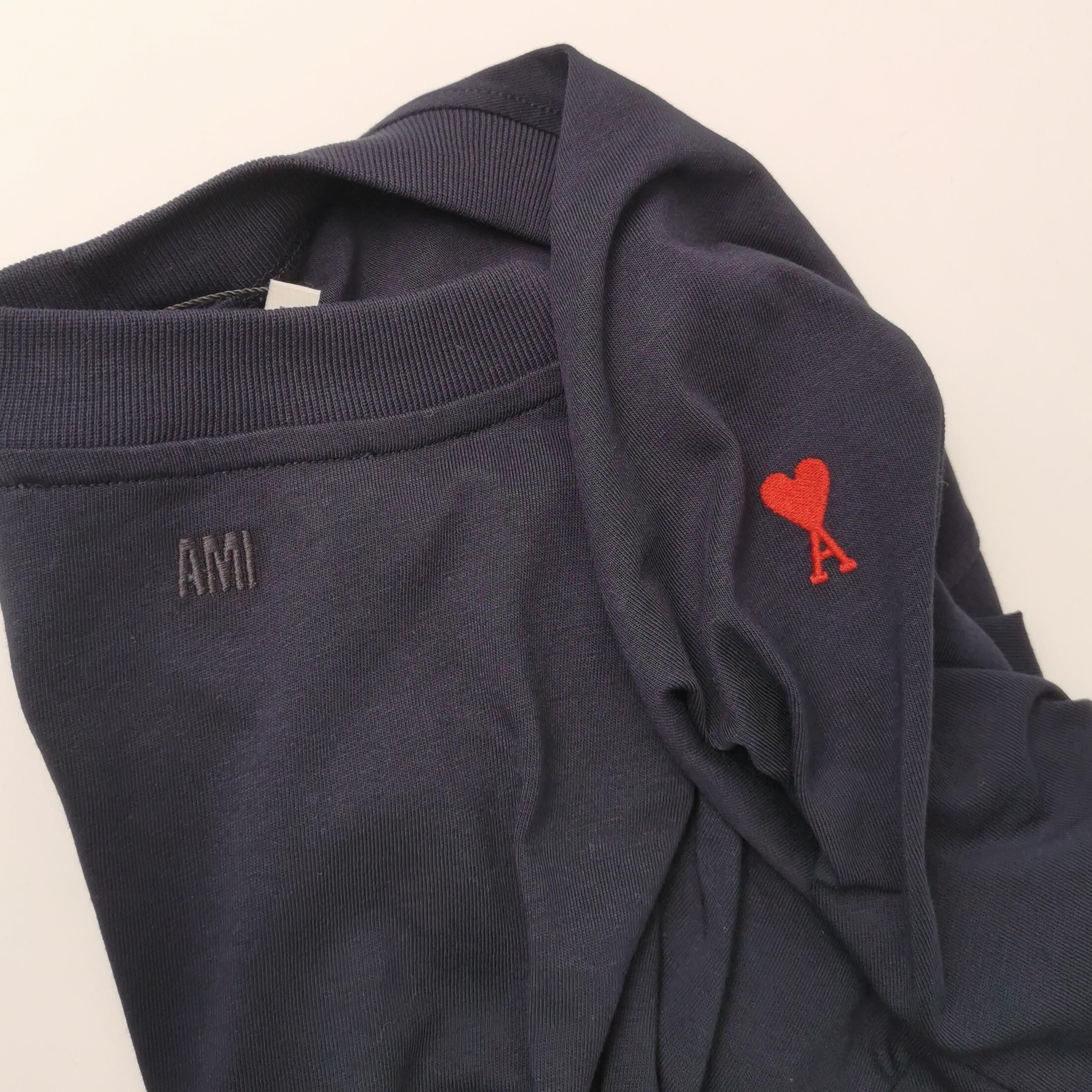 AMI AMI Heart Logo Cotton T-Shirt XL Size US XL / EU 56 / 4 - 4 Thumbnail