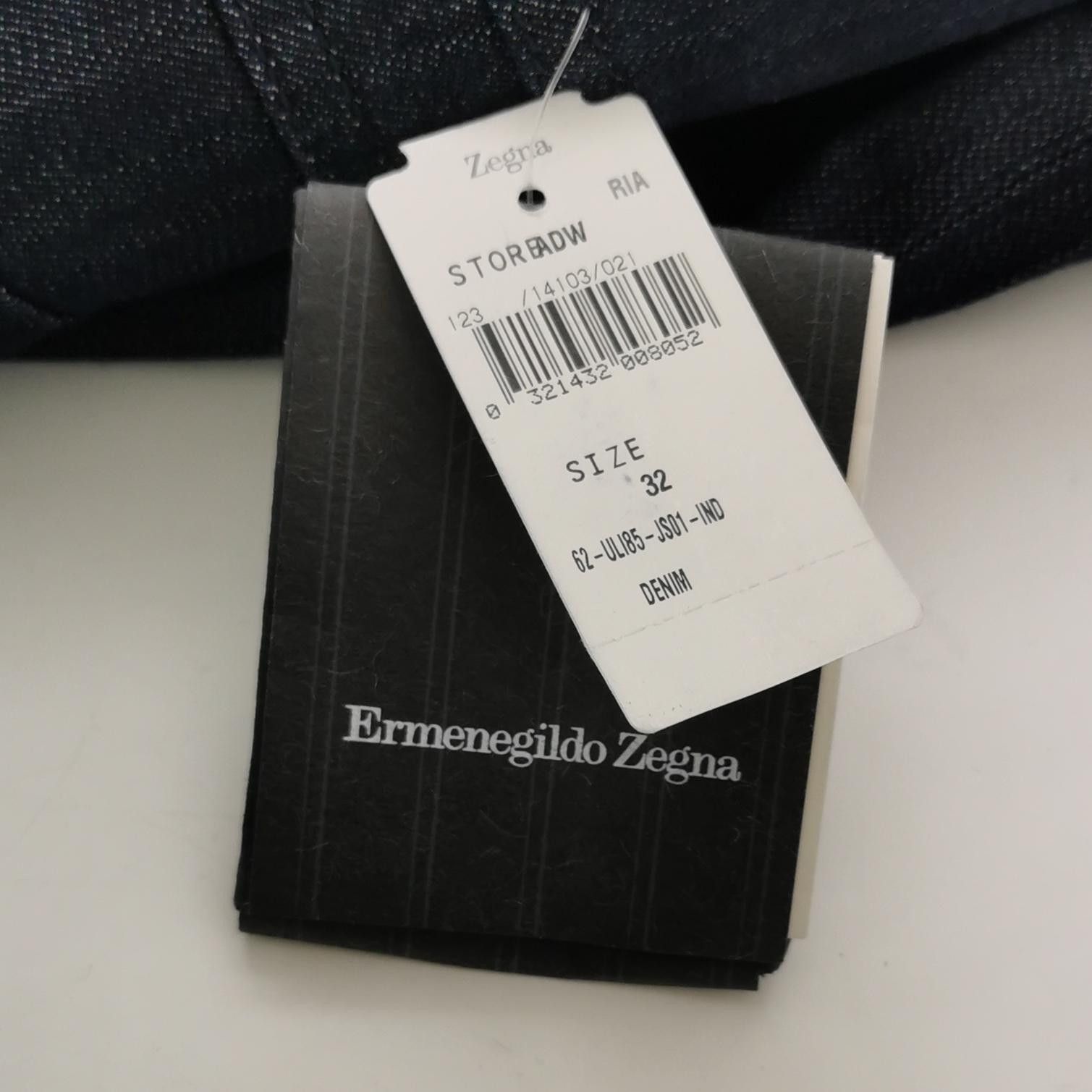 Ermenegildo Zegna Ermenegildo Zegna Cotton Cashmere Denim 32 Size US 32 / EU 48 - 5 Thumbnail