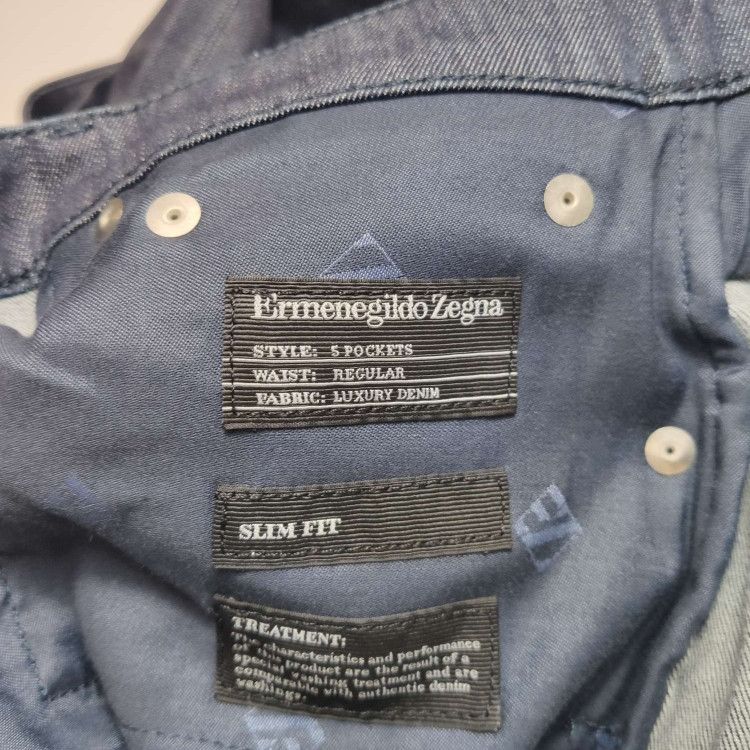 Ermenegildo Zegna Ermenegildo Zegna Cotton Cashmere Denim 32 Size US 32 / EU 48 - 6 Thumbnail