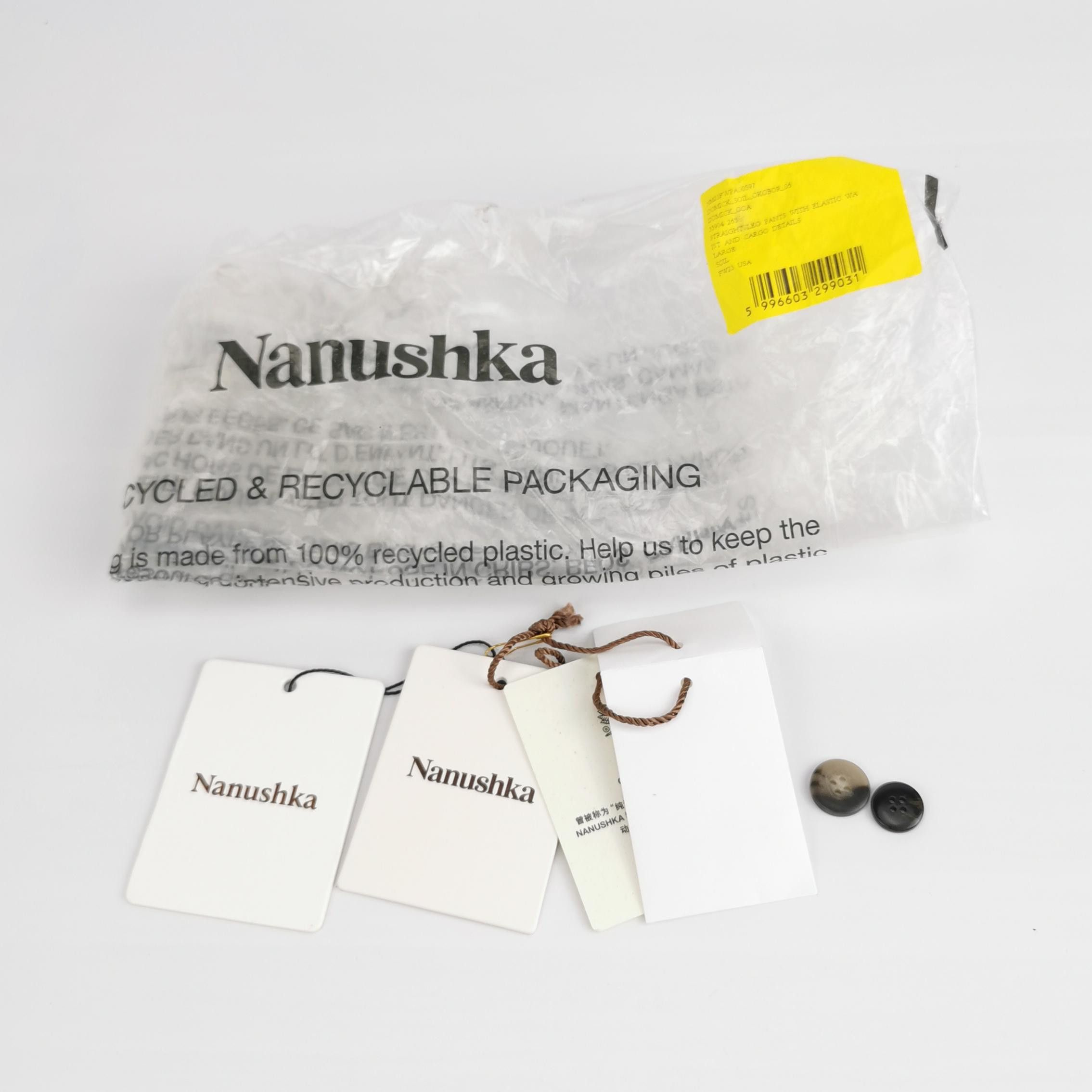 Nanushka Nanushka Vegan Leather Cargo Pants L Size US 34 / EU 50 - 4 Thumbnail