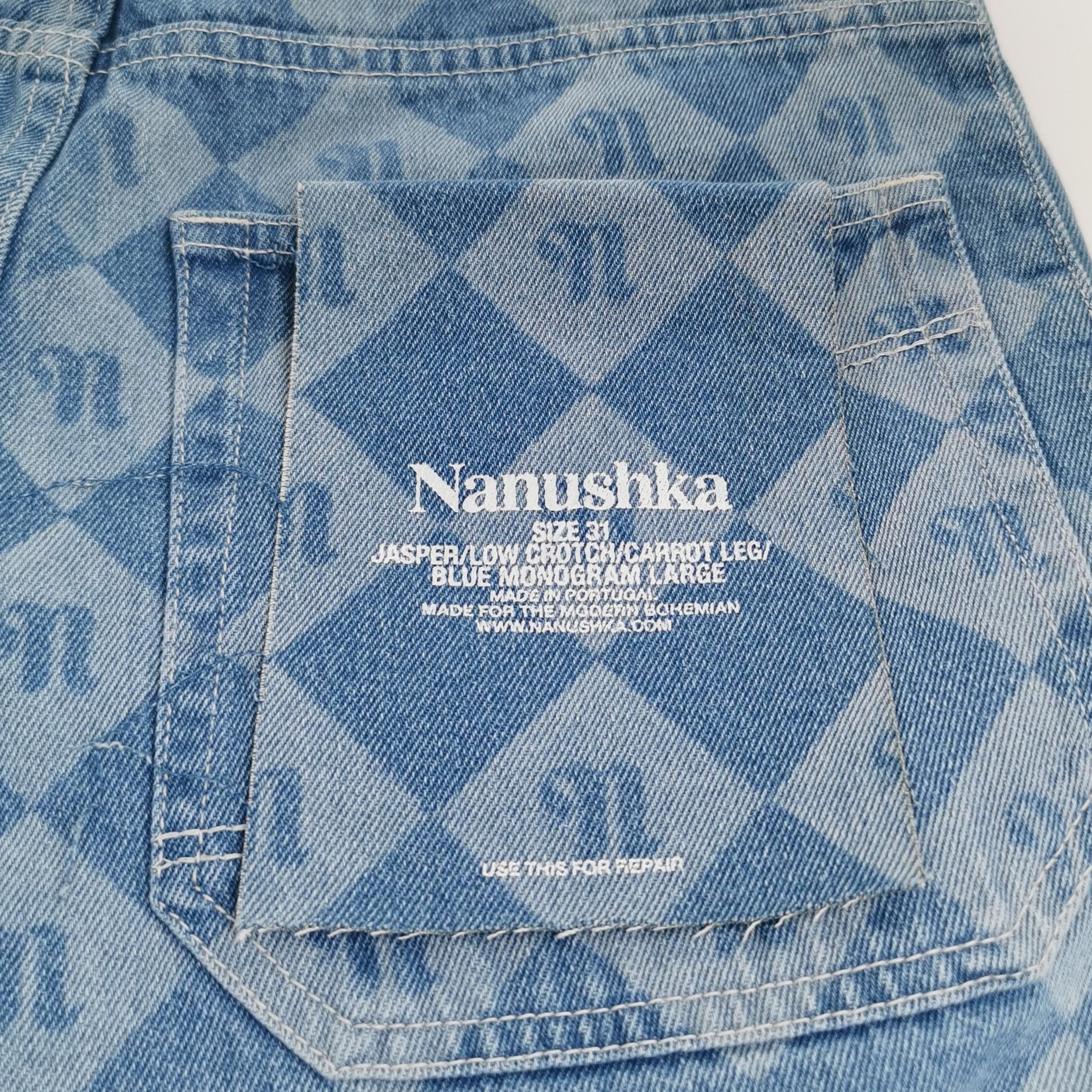 Nanushka Nanushka Monogram Jasper Denim Pants Size 31 Size US 31 - 4 Thumbnail