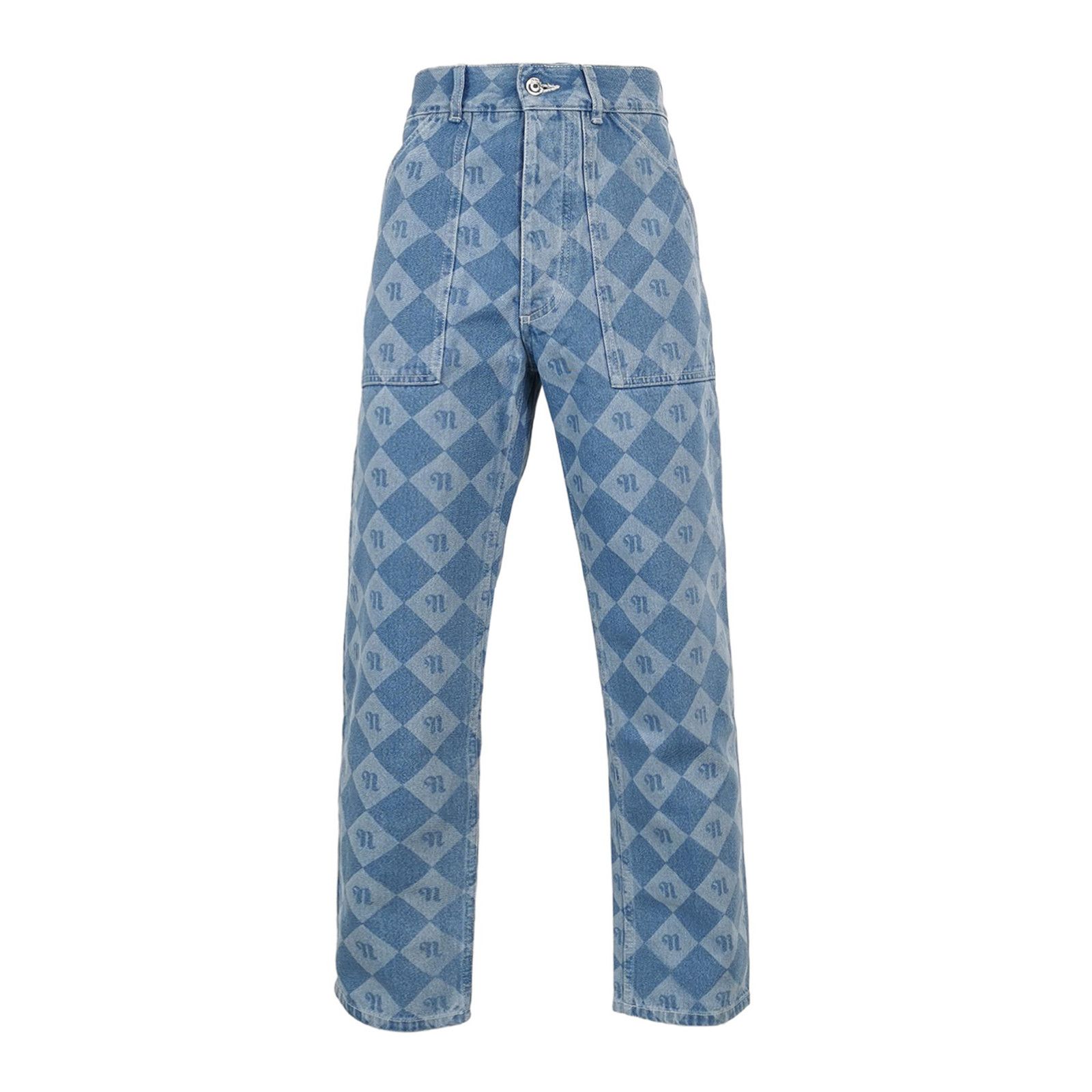 Nanushka Nanushka Monogram Diamond Monogram Cotton Pants 31 Size US 31 - 2 Thumbnail