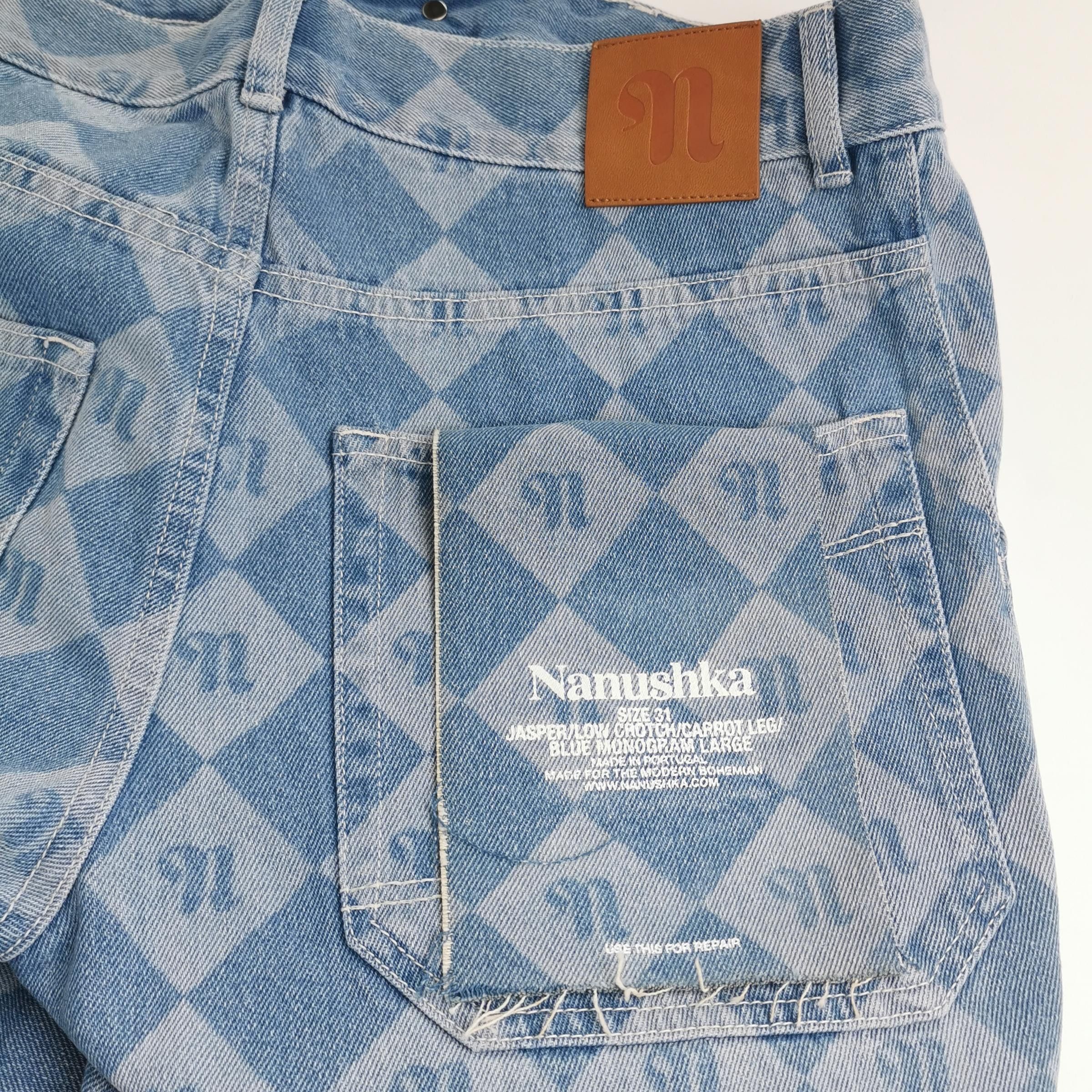 Nanushka Nanushka Monogram Diamond Monogram Cotton Pants 31 Size US 31 - 4 Thumbnail