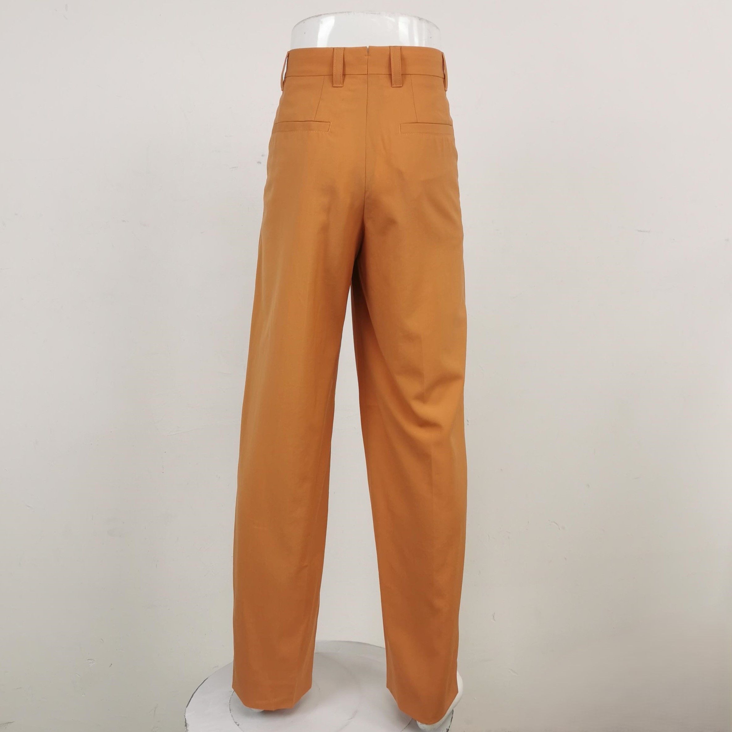 Burberry Burberry Orange Wool Straight Leg Pants Size 50 Size US 34 / EU 50 - 3 Thumbnail