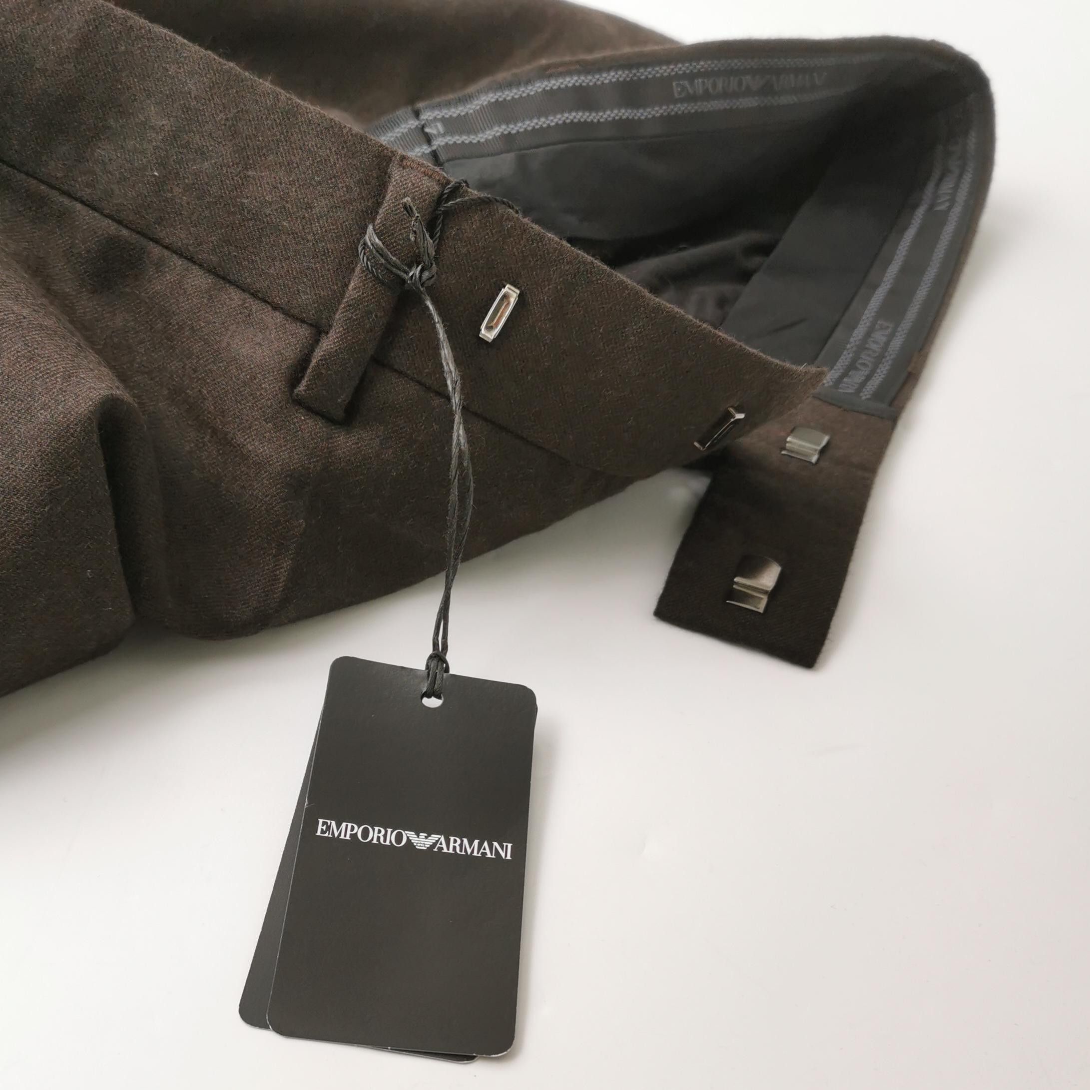 Emporio Armani Emporio Armani Wool Blend Formal Trousers Size 30 Size 36R - 4 Thumbnail