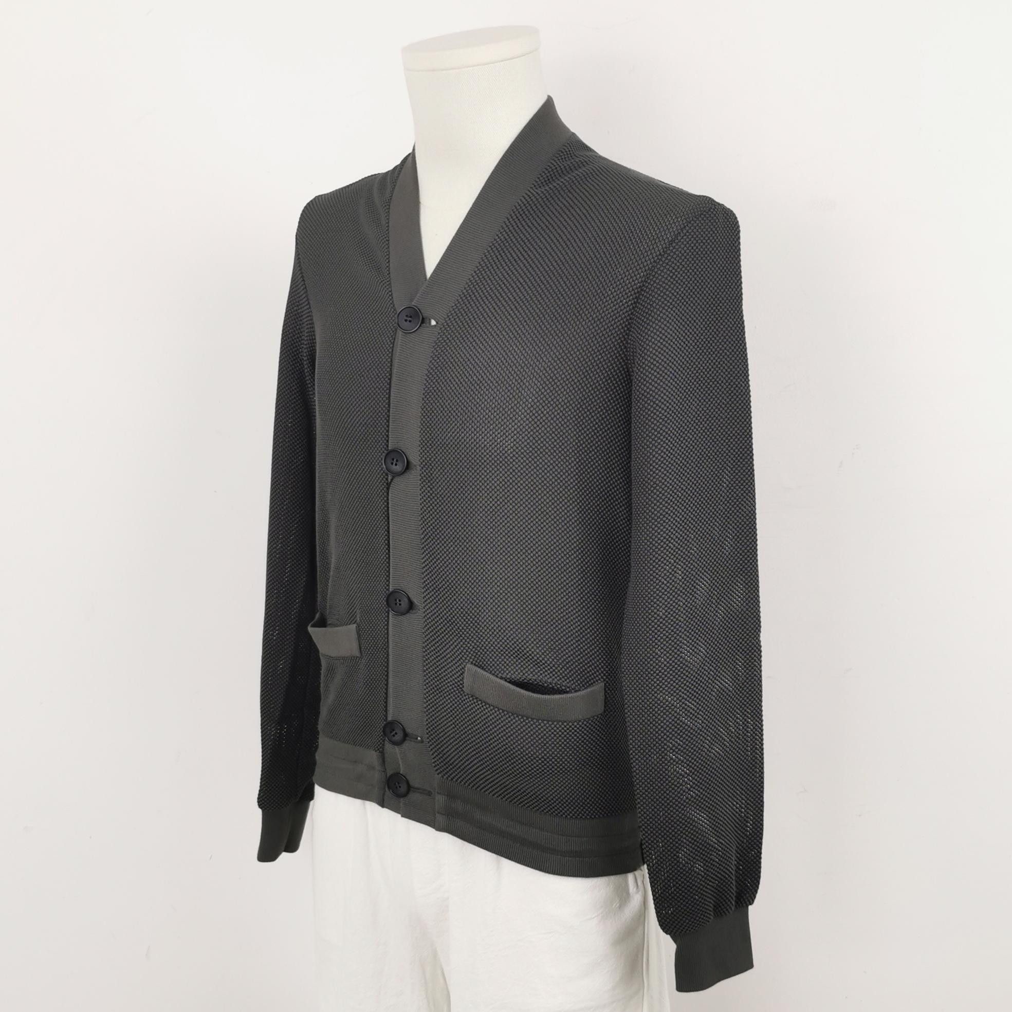 Giorgio Armani Giorgio Armani Textured V-Neck Cotton Jacket Size S Size US S / EU 44-46 / 1 - 3 Thumbnail