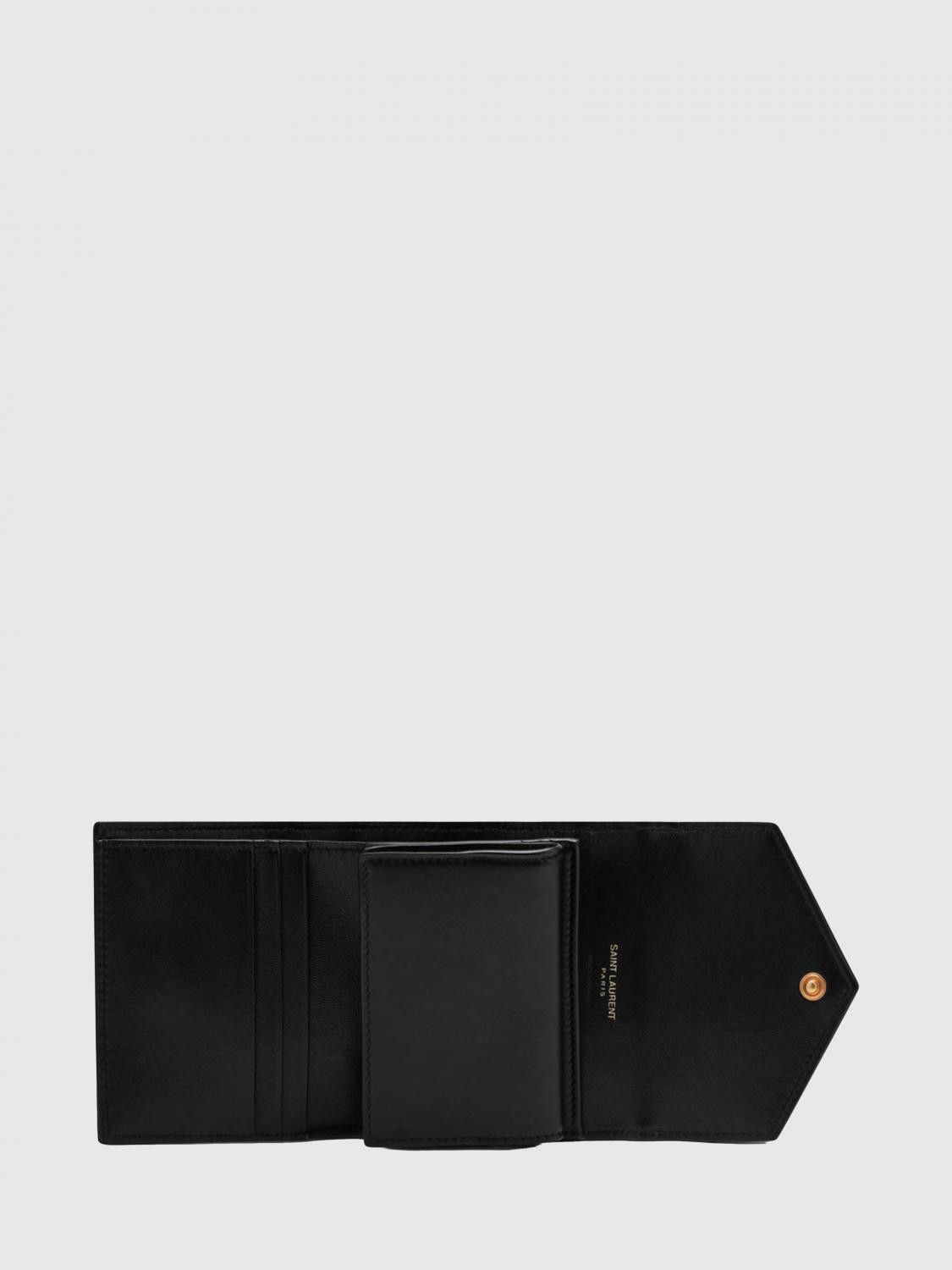 Saint Laurent Paris Saint Laurent Wallet Woman Black Size ONE SIZE - 2 Thumbnail