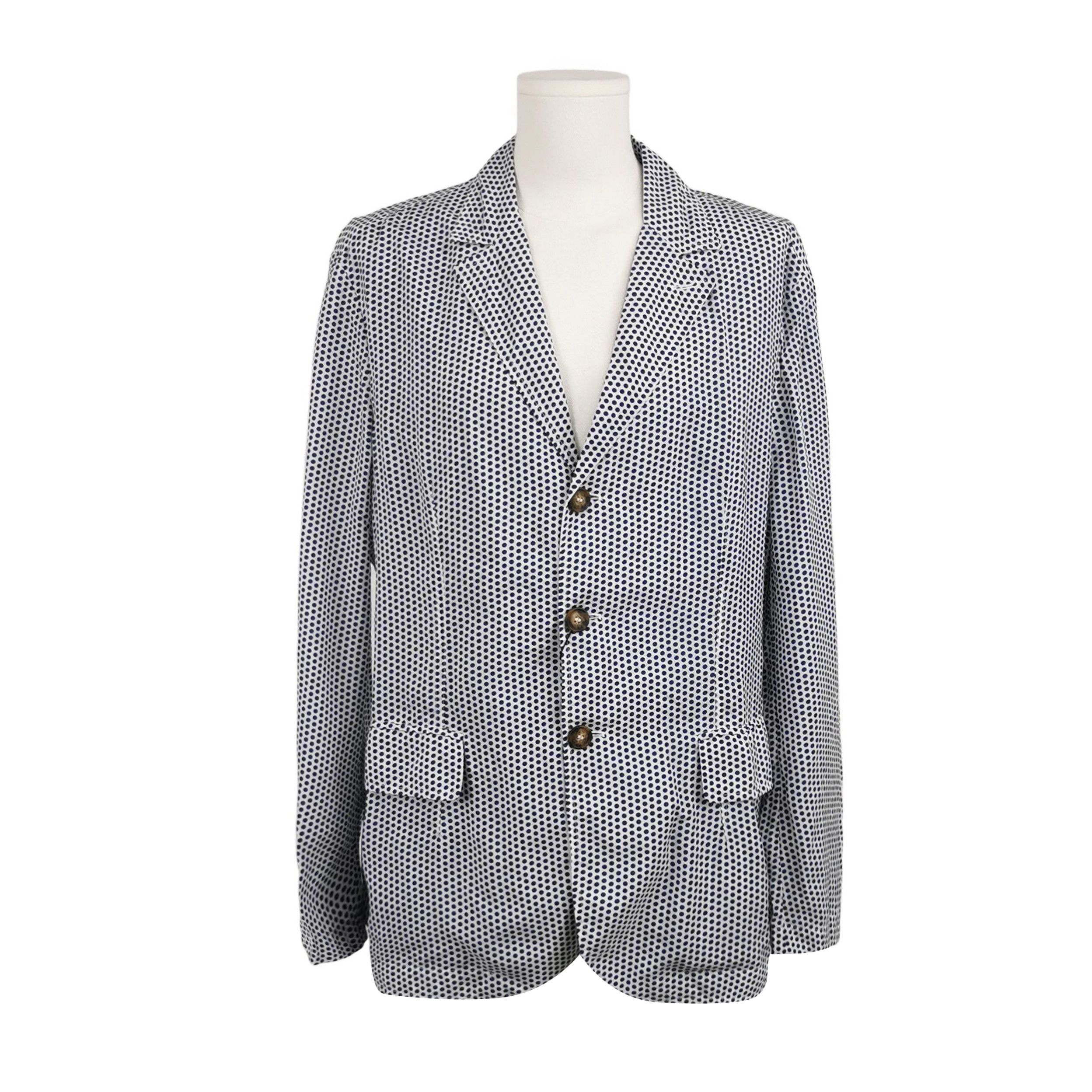 Giorgio Armani Giorgio Armani Dotted Cupro Blazer 44R Size 44R - 2 Thumbnail