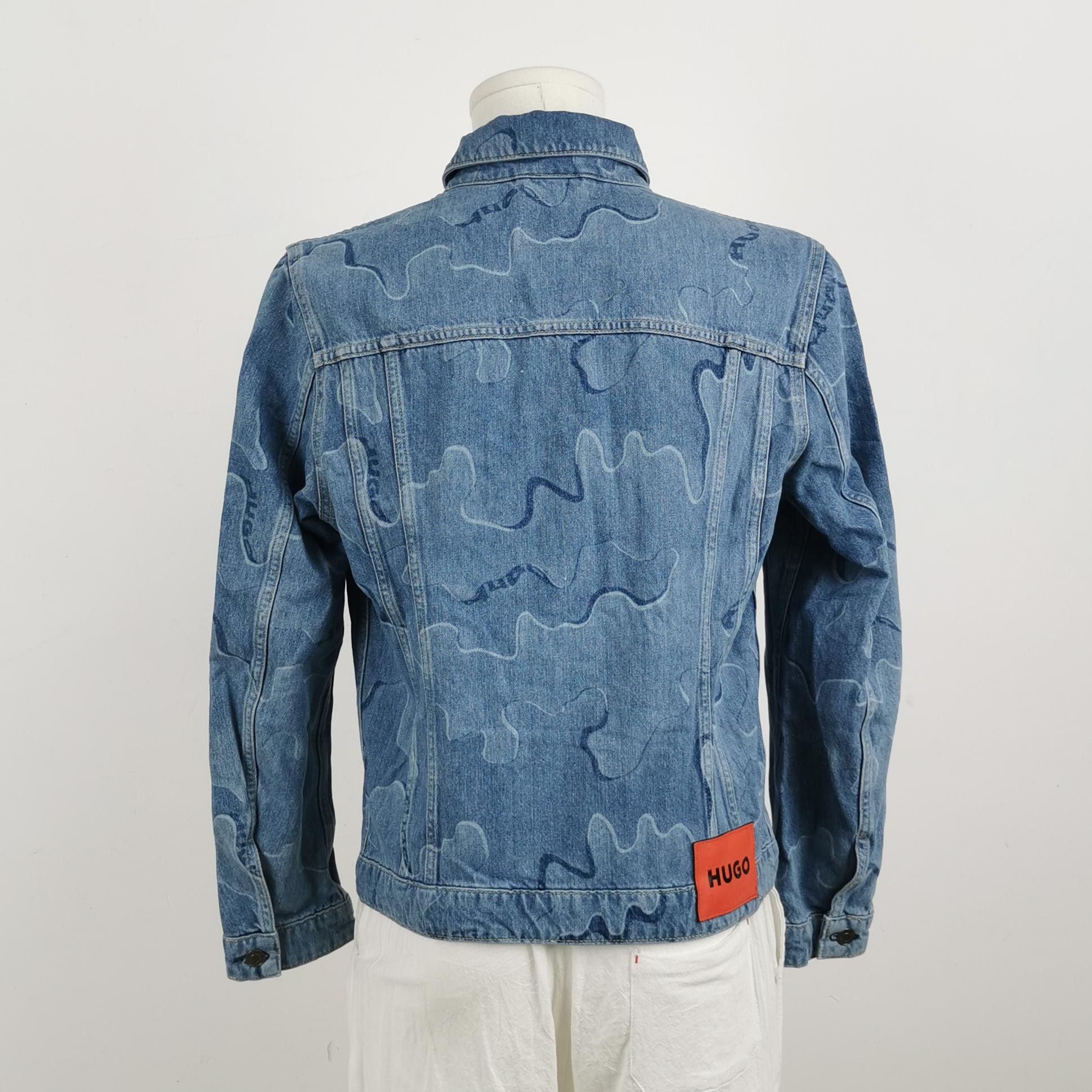 Hugo Boss HUGO Puzzle Pattern Denim Jacket M Size US M / EU 48-50 / 2 - 3 Thumbnail