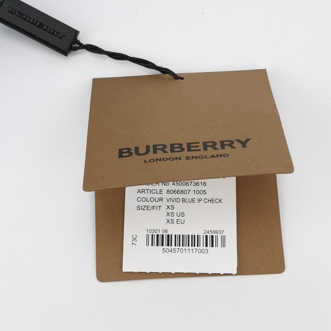 Burberry Burberry Blue Check Hooded Jacket XS Size US XS / EU 42 / 0 - 5 Thumbnail