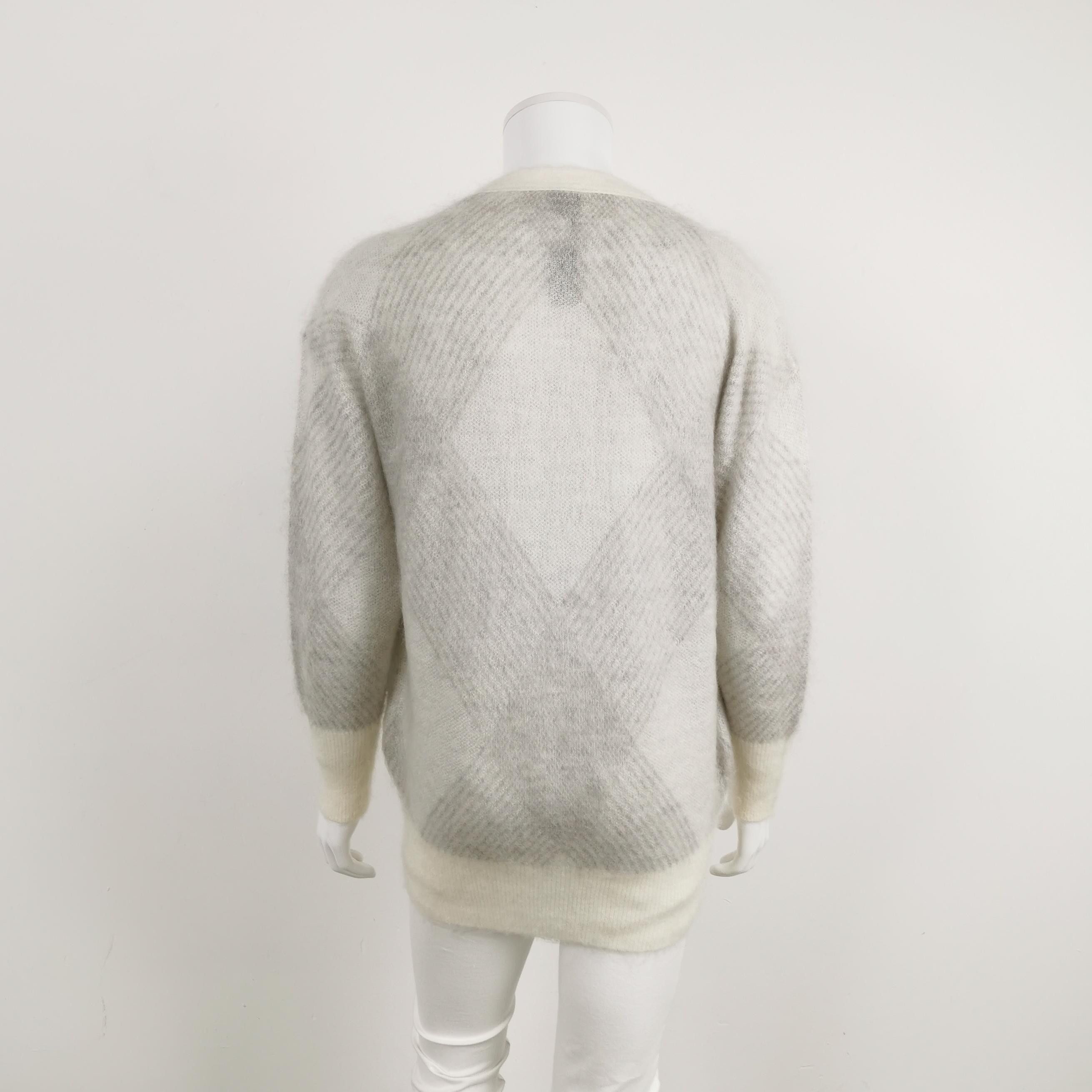 Hugo Boss Hugo Boss Mohair Blend Patterned Cardigan Size S Size US S / EU 44-46 / 1 - 3 Thumbnail