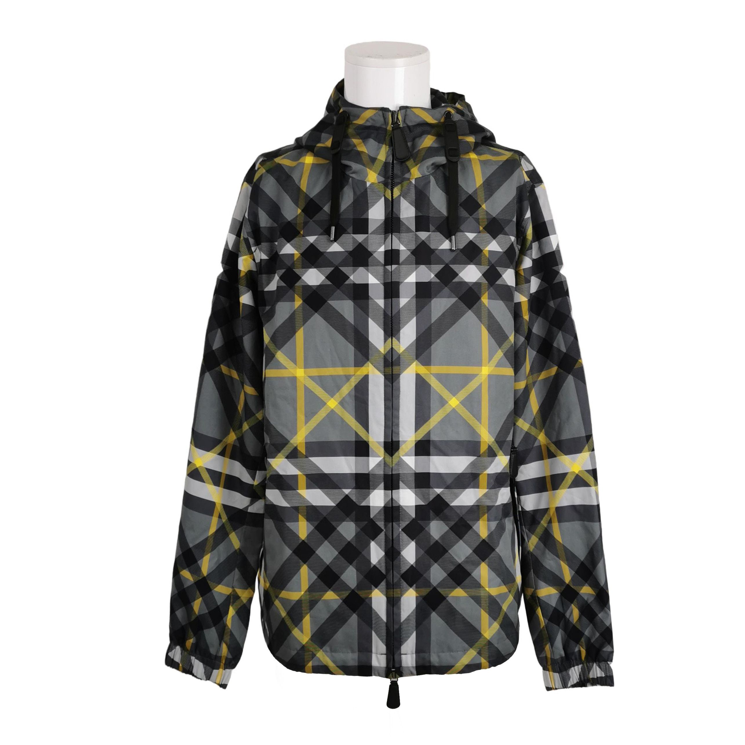 Burberry Burberry Grey Check Hooded Jacket Size M Size US M / EU 48-50 / 2 - 2 Thumbnail