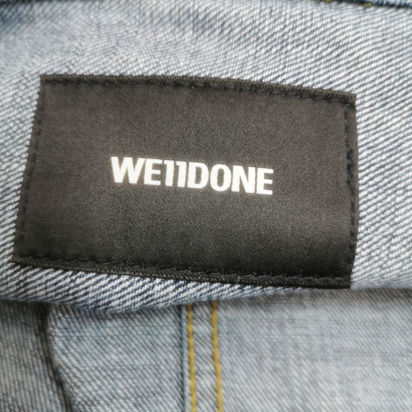 WE11DONE We11done Logo Print Denim Jacket US M Size US M / EU 48-50 / 2 - 7 Thumbnail