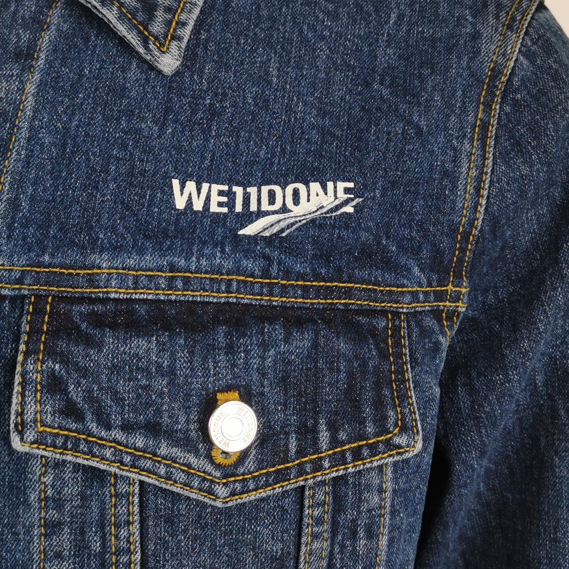 WE11DONE We11done Logo Print Denim Jacket US M Size US M / EU 48-50 / 2 - 4 Thumbnail