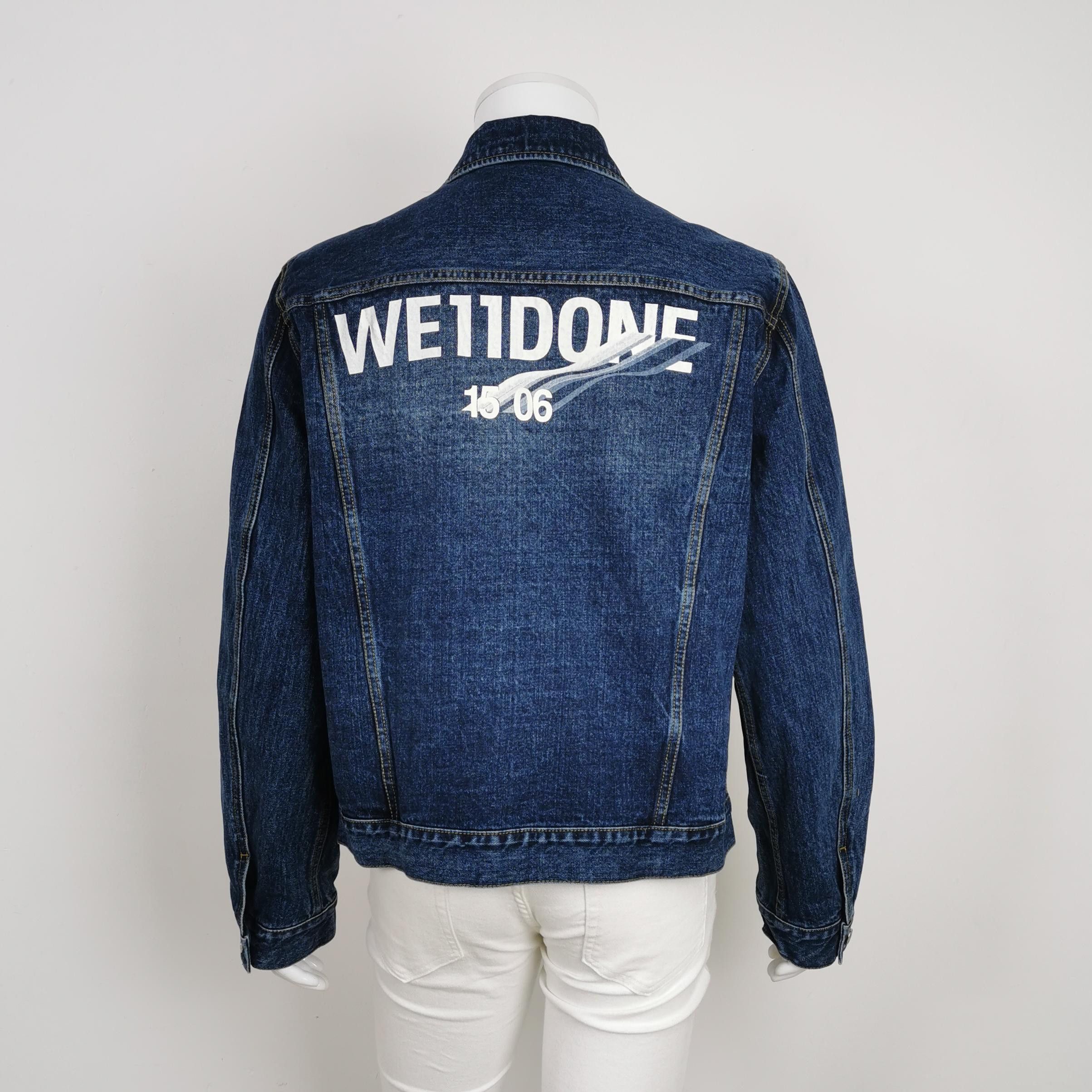WE11DONE We11done Logo Print Denim Jacket US M Size US M / EU 48-50 / 2 - 3 Thumbnail