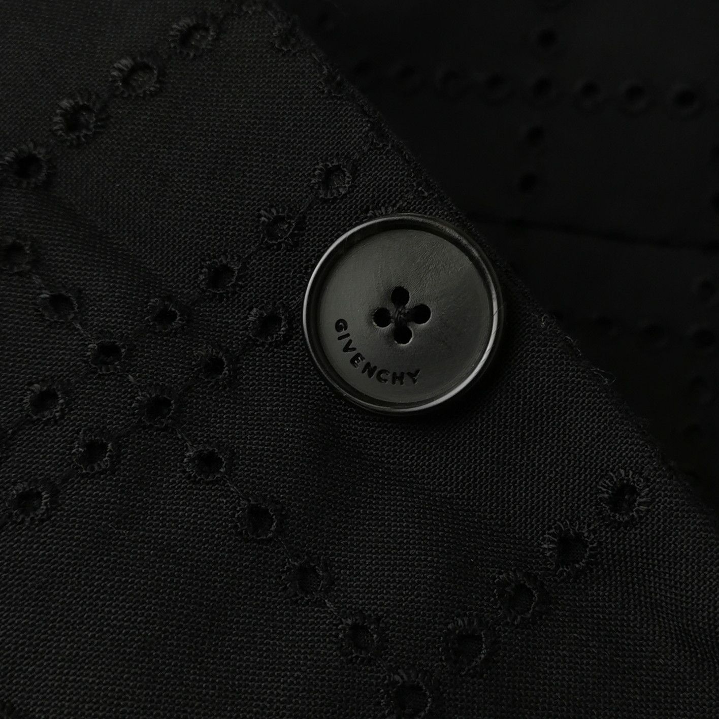Givenchy Givenchy Perforated Wool Blazer Size 48 Size 38R - 4 Thumbnail