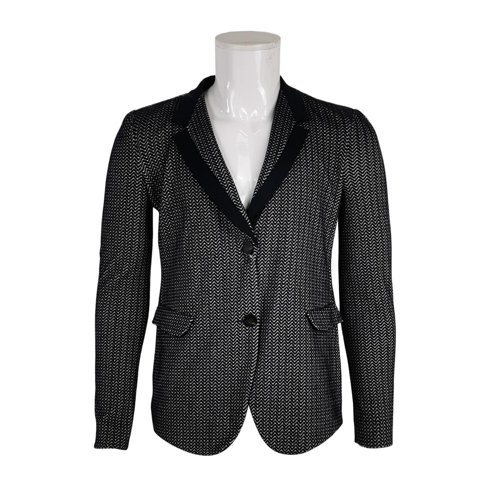 Emporio Armani Emporio Armani Chevron Pattern Blazer 34R Size 34R - 2 Thumbnail
