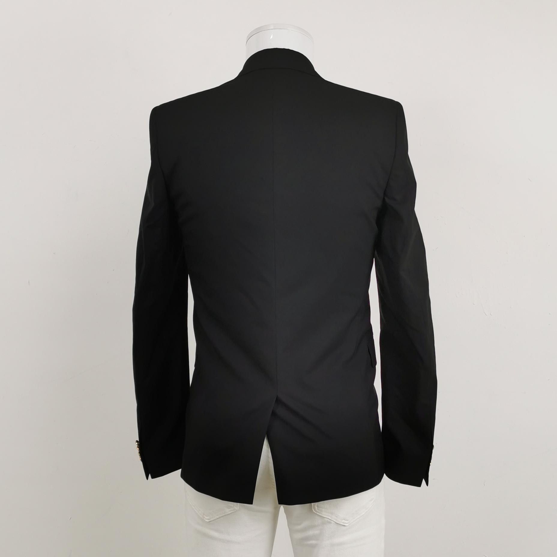 Givenchy Givenchy Gold Button Wool Blazer 34R Size 34R - 3 Thumbnail