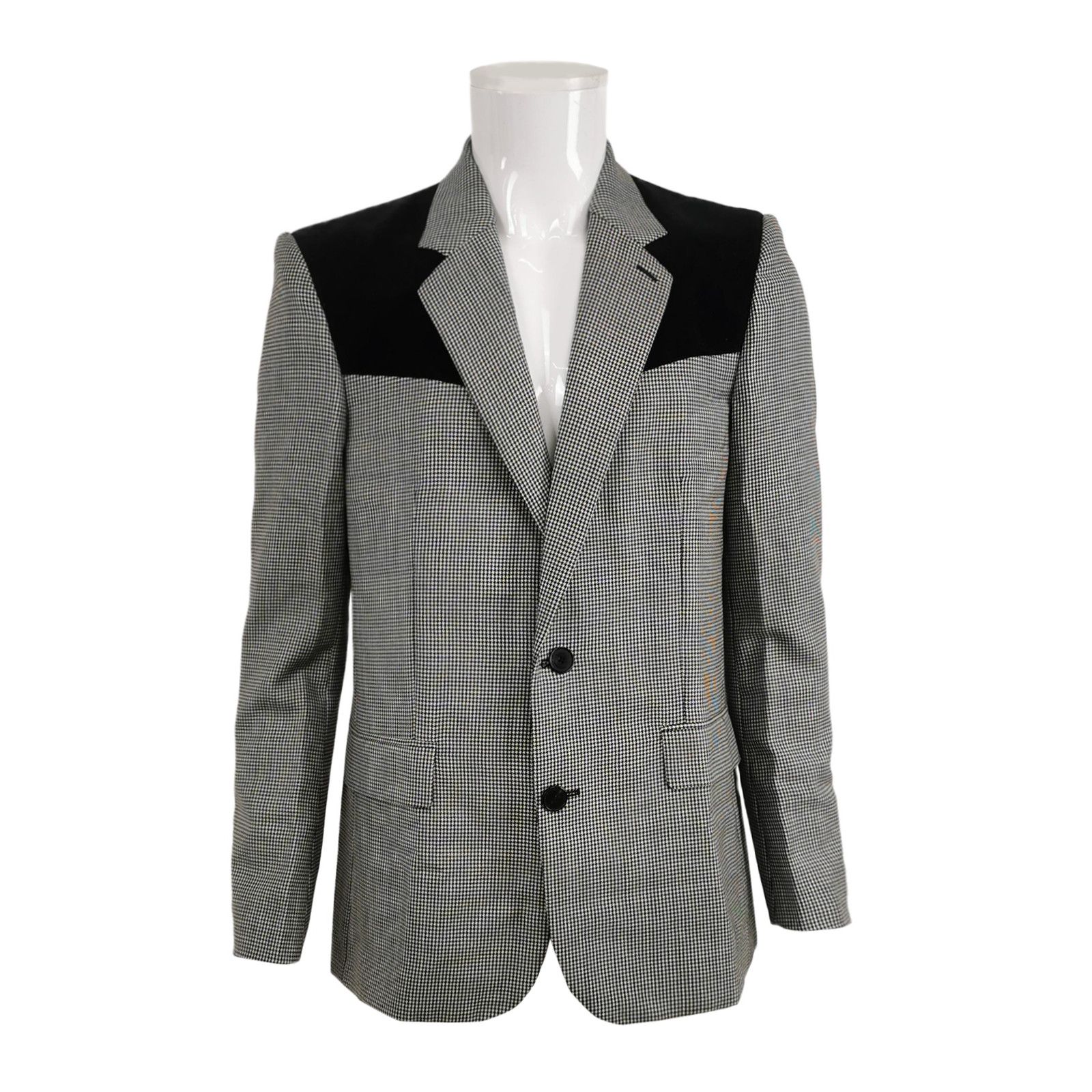 Givenchy Givenchy Houndstooth Wool Mohair Jacket 54 Size US L / EU 52-54 / 3 - 2 Thumbnail