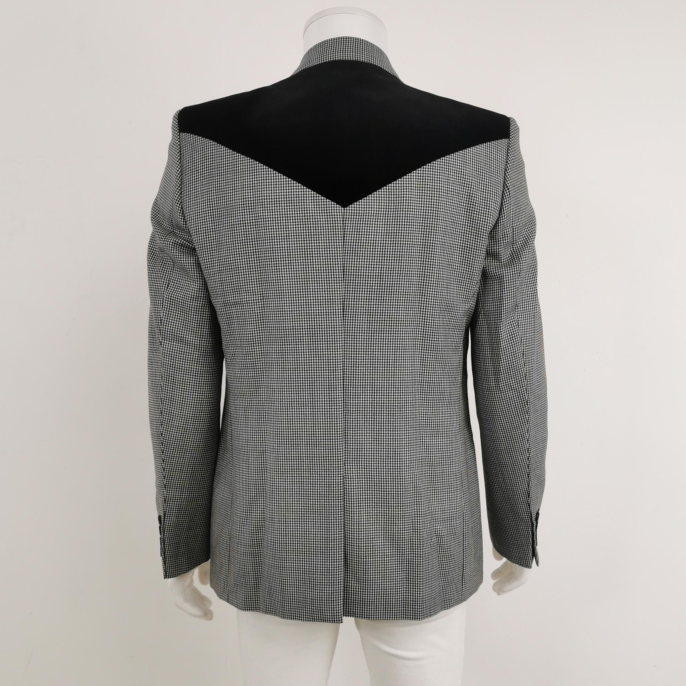 Givenchy Givenchy Houndstooth Wool Mohair Jacket 54 Size US L / EU 52-54 / 3 - 3 Thumbnail