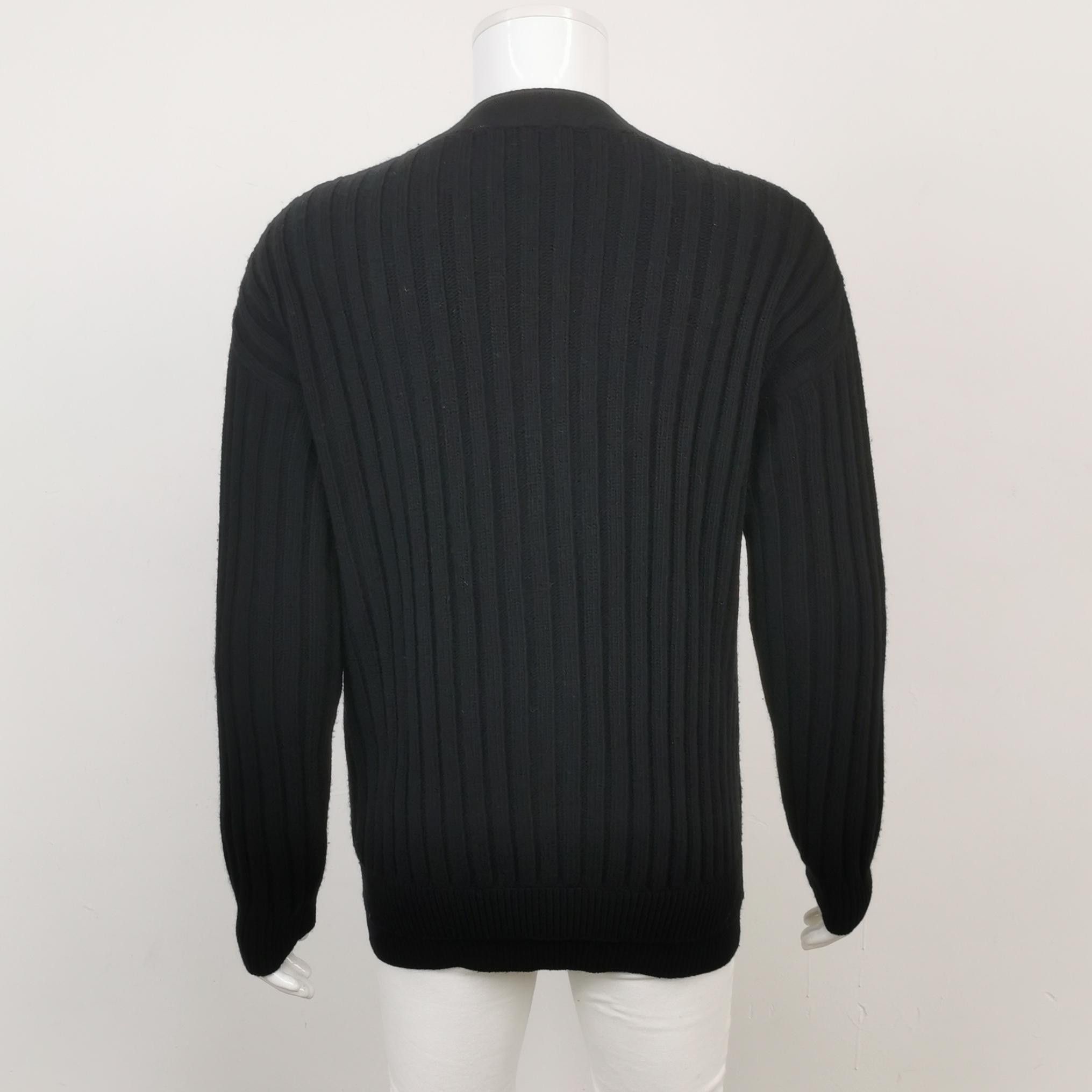 Valentino Valentino VLTN Logo Wool Cardigan Size L Size US L / EU 52-54 / 3 - 3 Thumbnail