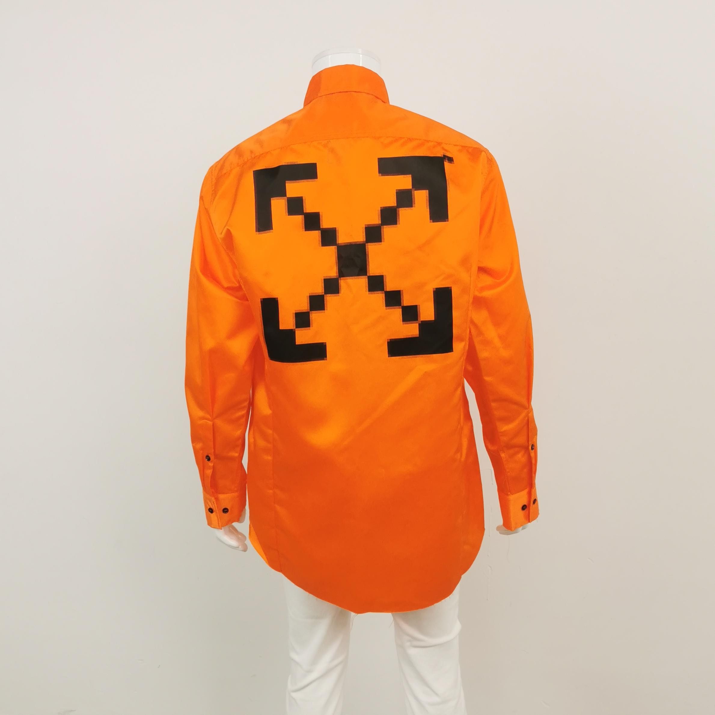 Off-White Off-White Orange Pixel Arrow Light Jacket XXS Size US XXS / EU 40 - 3 Thumbnail