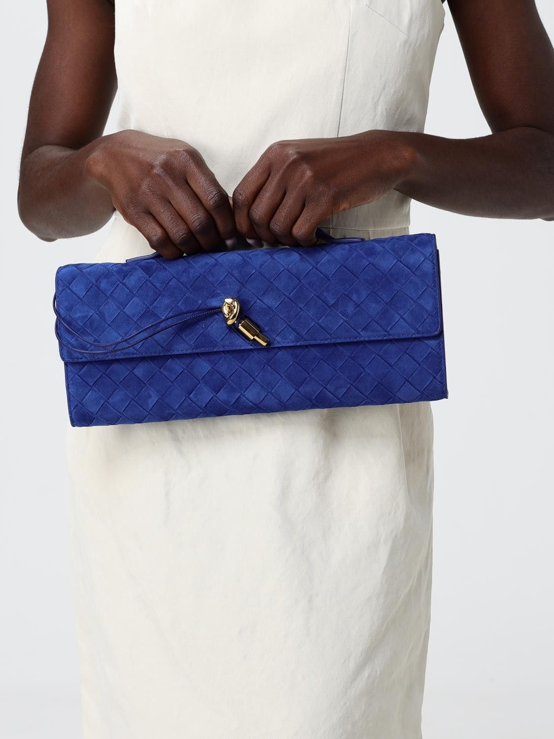 Bottega Veneta Bottega Veneta Clutch Woman Royal Blue Size ONE SIZE - 2 Thumbnail