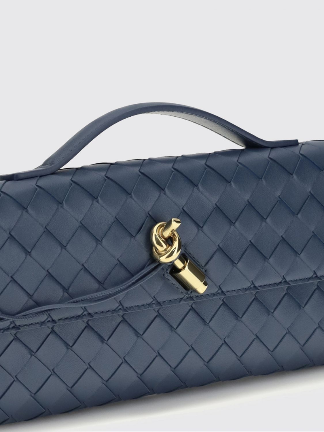 Bottega Veneta Bottega Veneta Clutch Woman Blue Size ONE SIZE - 3 Thumbnail