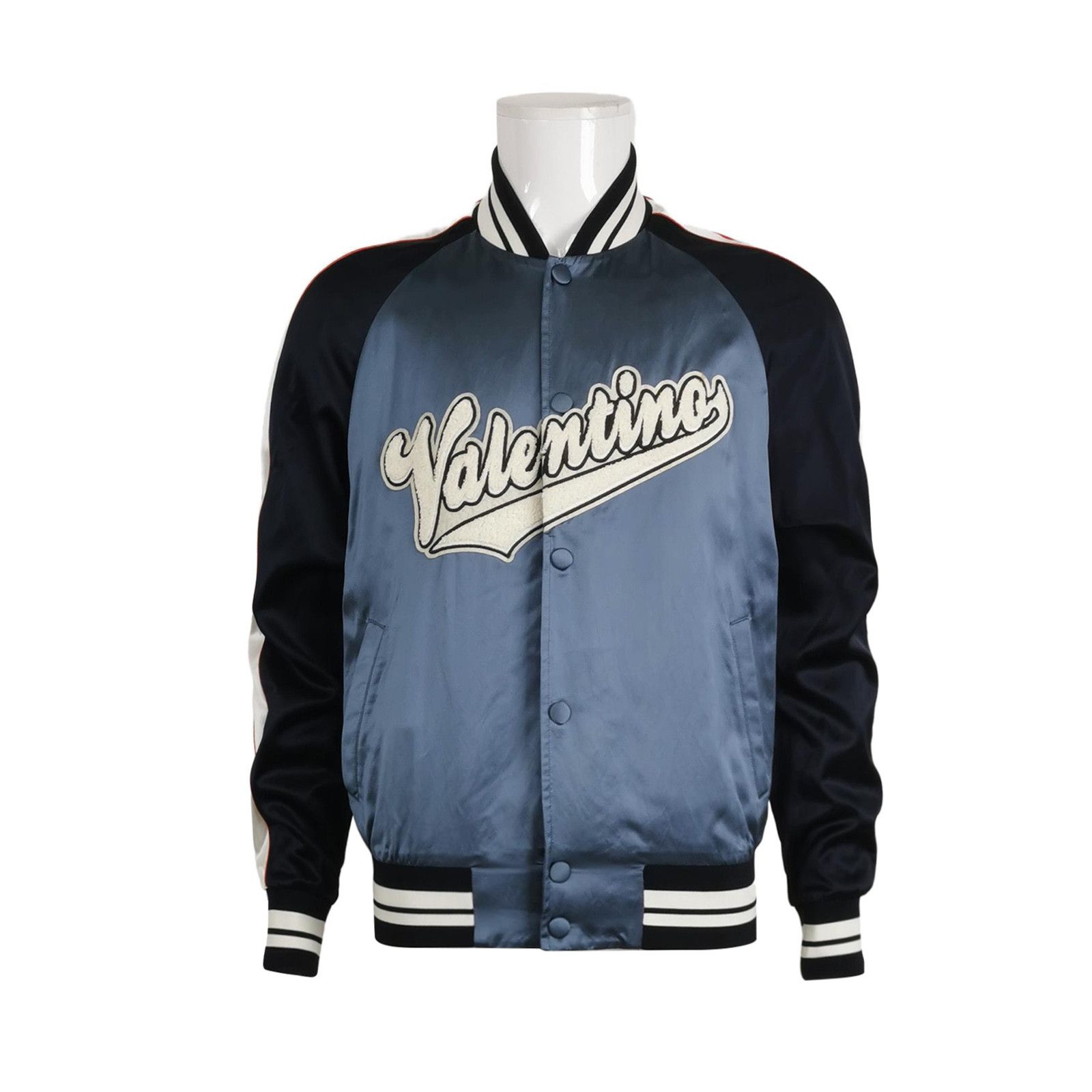 Valentino Valentino Logo Varsity Bomber Jacket 48 Size US M / EU 48-50 / 2 - 2 Thumbnail