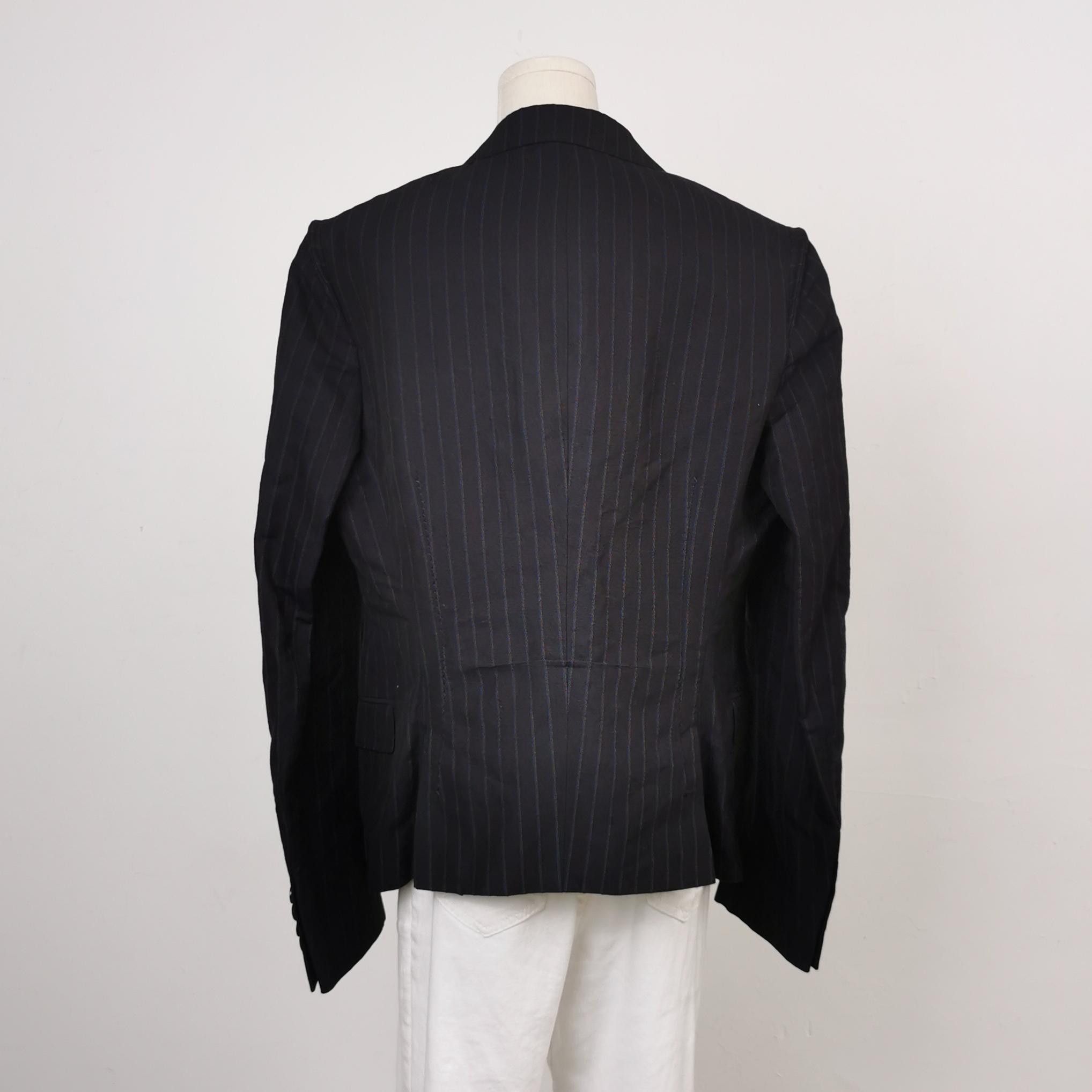 Lanvin Lanvin Striped Cotton-Linen Blazer 36R Size 36R - 3 Thumbnail