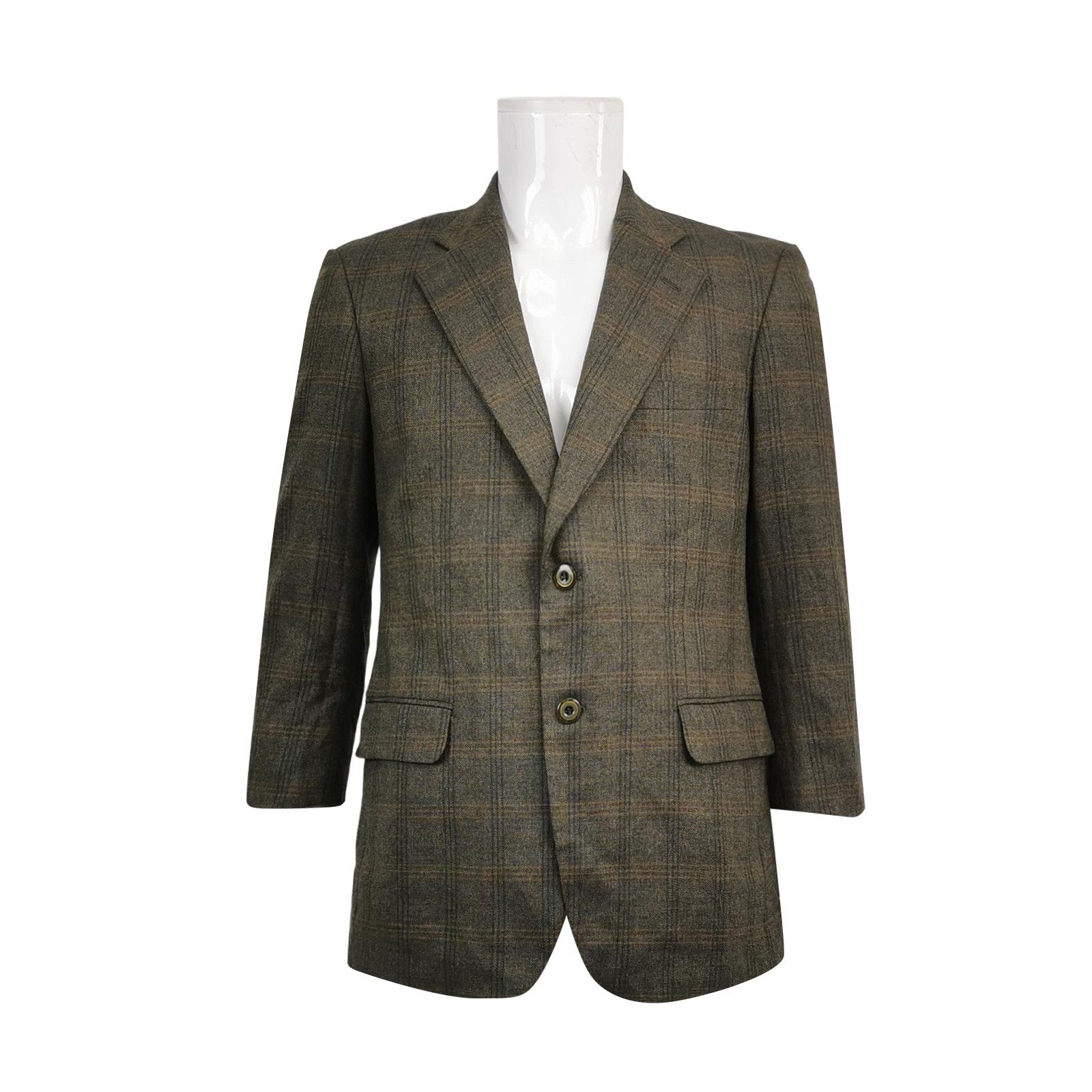 Ermenegildo Zegna Ermenegildo Zegna Plaid Wool Blazer 38R Size 38R - 2 Thumbnail