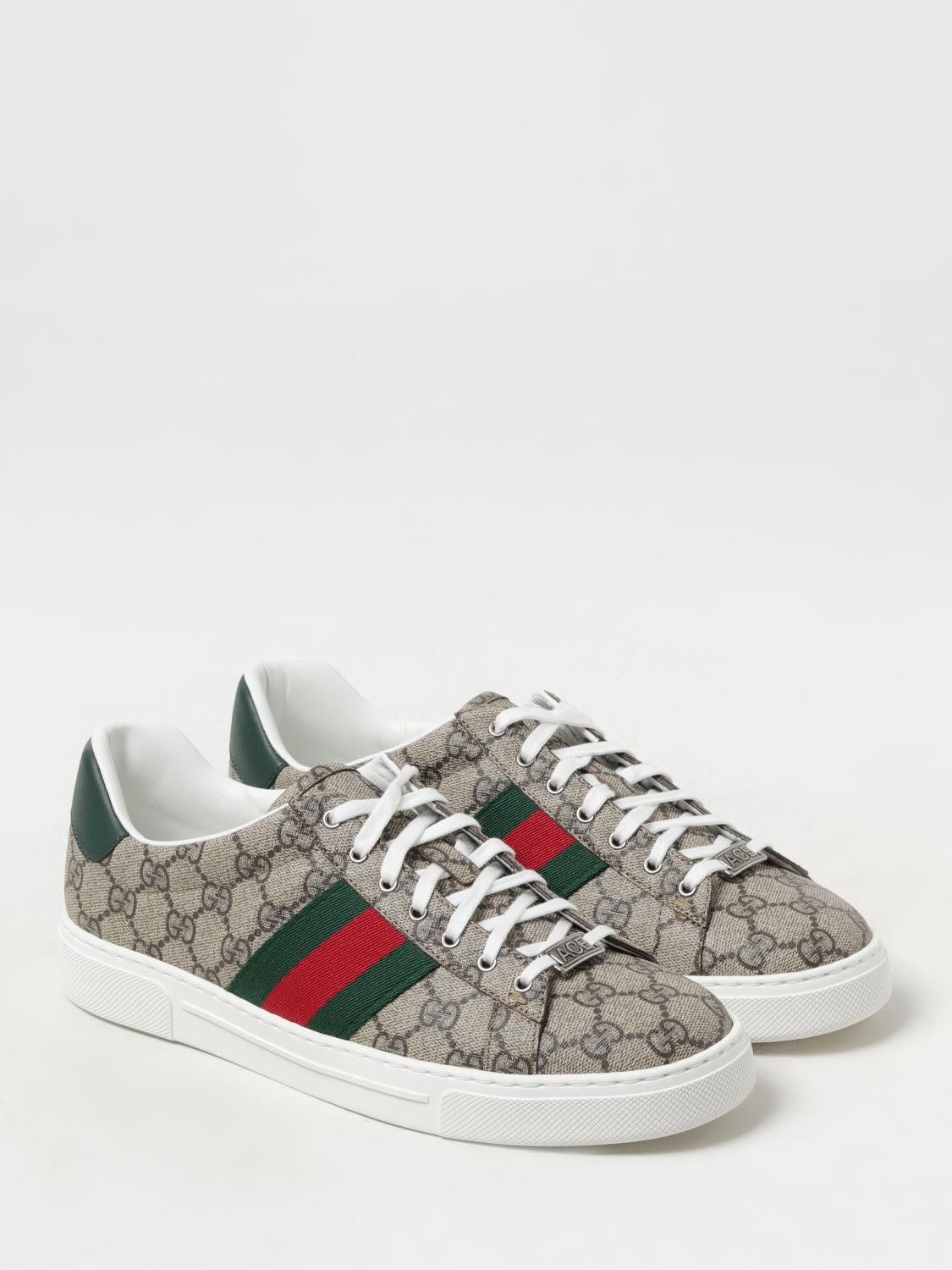 Gucci Gucci Sneakers Men Beige Size US 12 / EU 45 - 2 Thumbnail