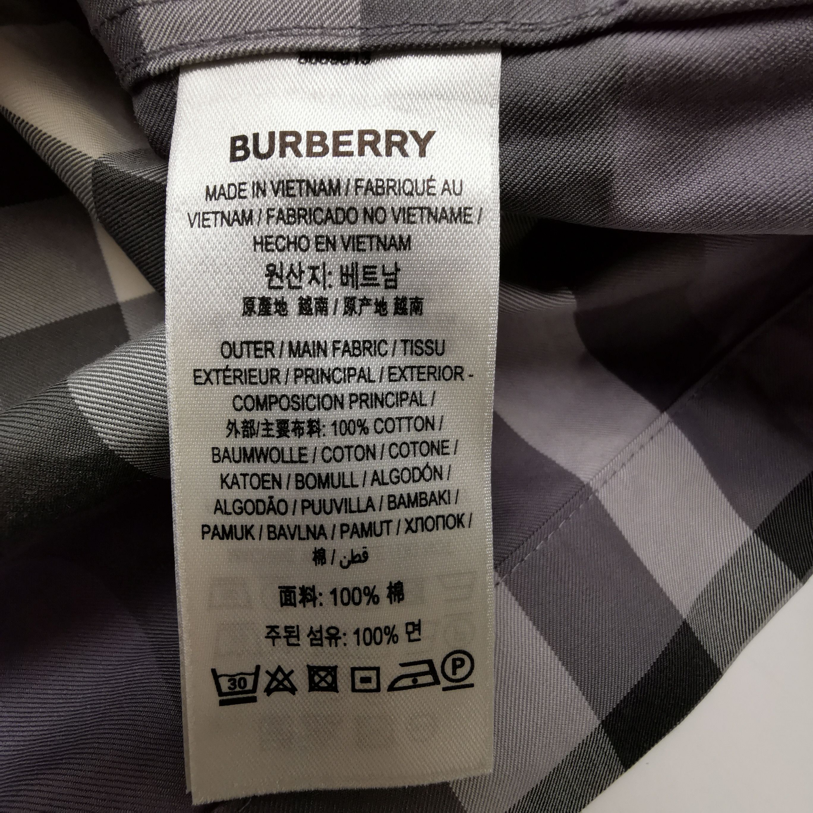 Burberry Burberry Gray Plaid Zip-Up Jacket Size M Size US M / EU 48-50 / 2 - 9 Thumbnail