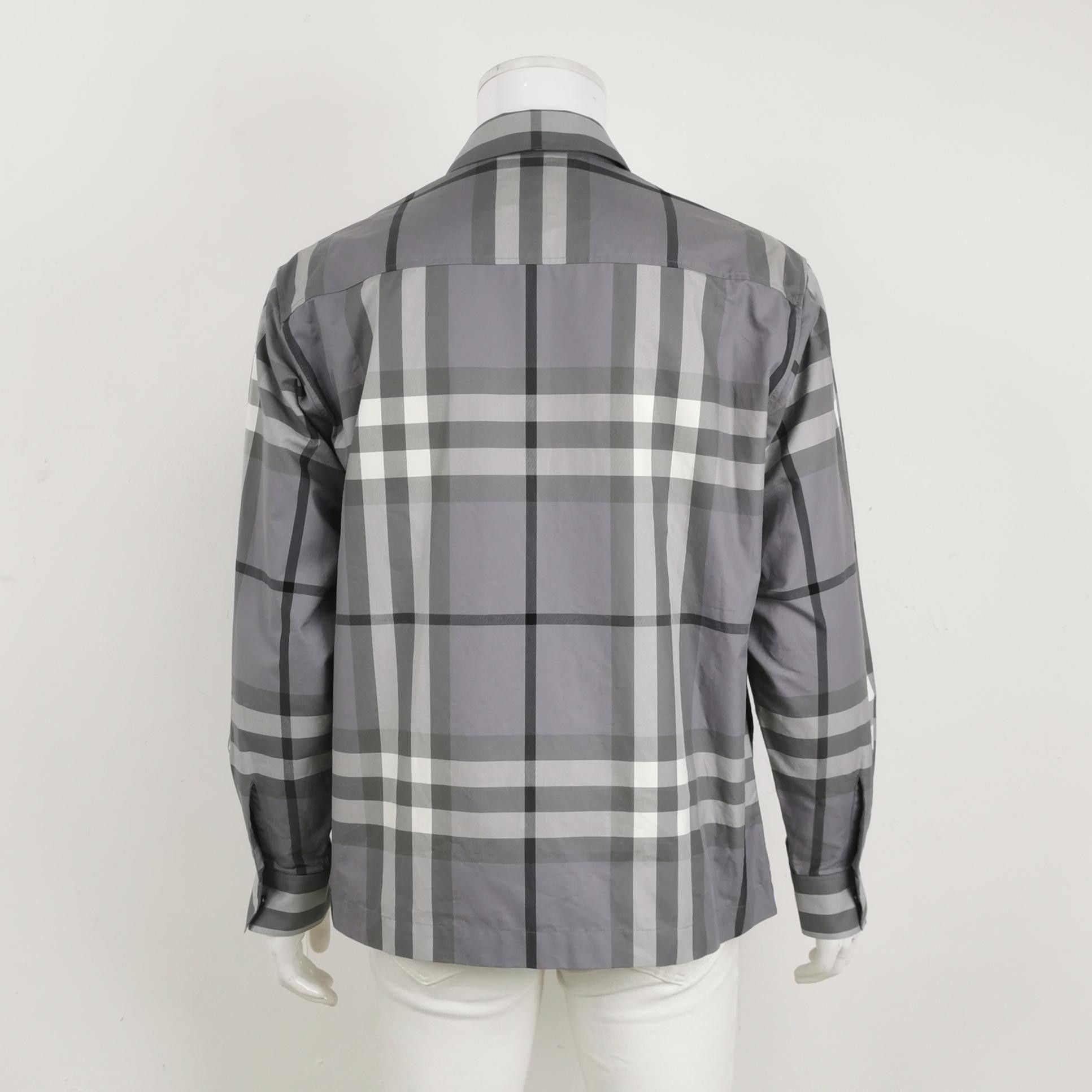 Burberry Burberry Gray Plaid Zip-Up Jacket Size M Size US M / EU 48-50 / 2 - 3 Thumbnail