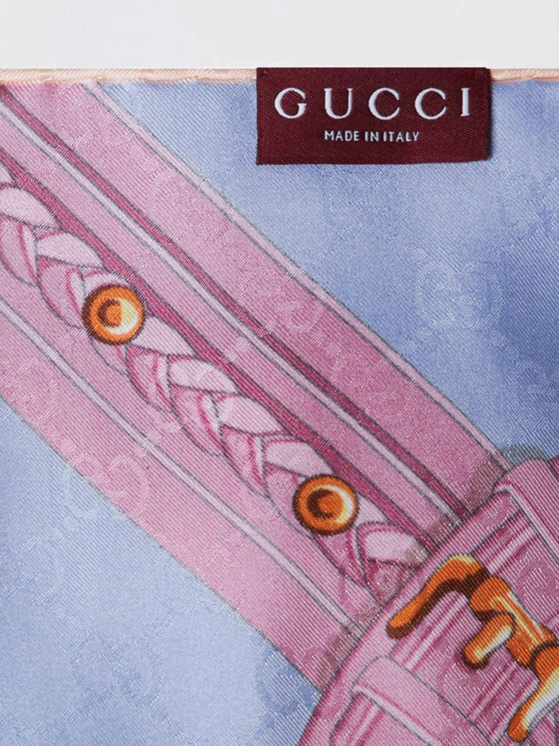 Gucci Gucci Neck Scarf Woman Blue Size ONE SIZE - 3 Thumbnail