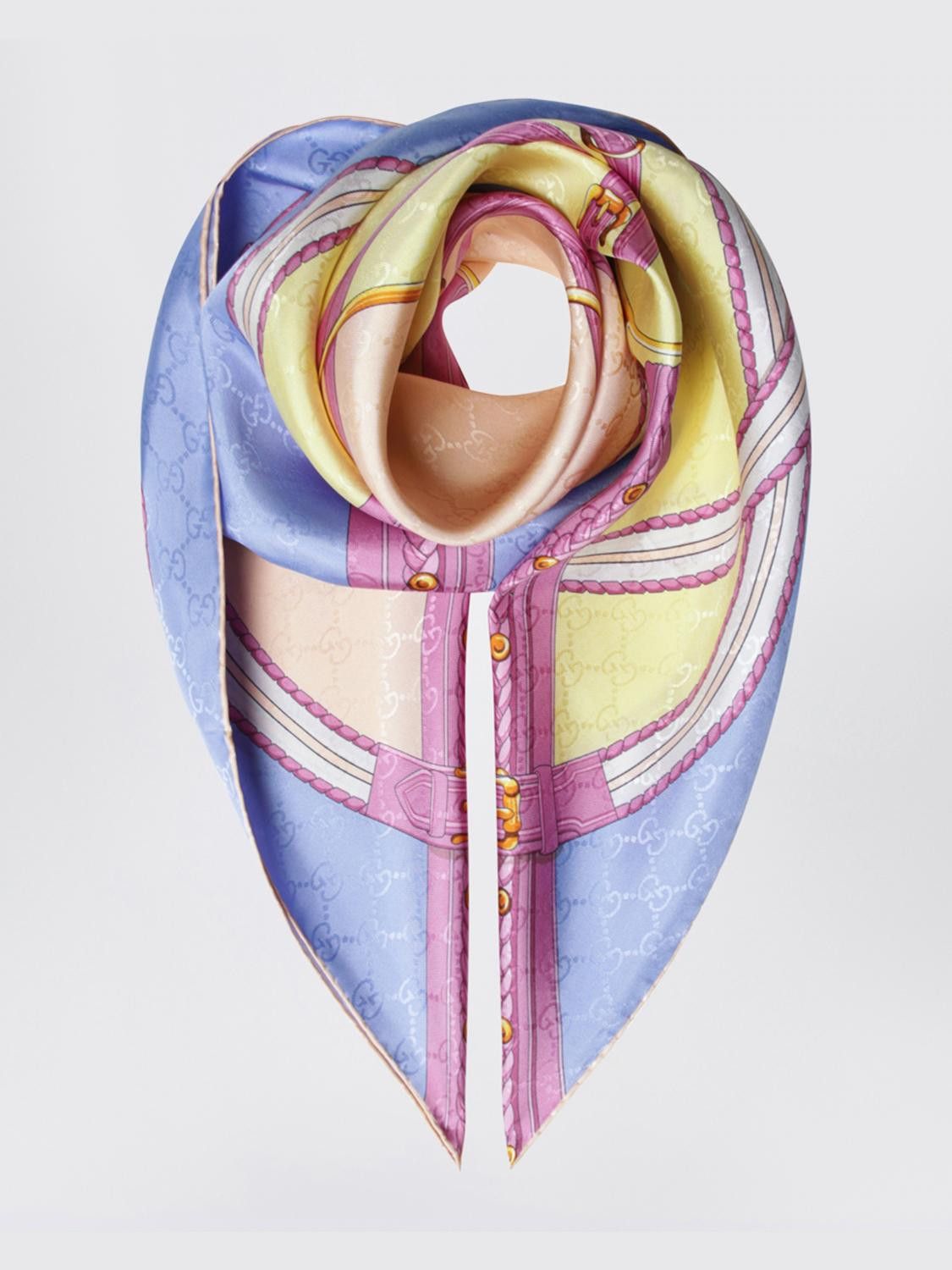 Gucci Gucci Neck Scarf Woman Blue Size ONE SIZE - 2 Thumbnail